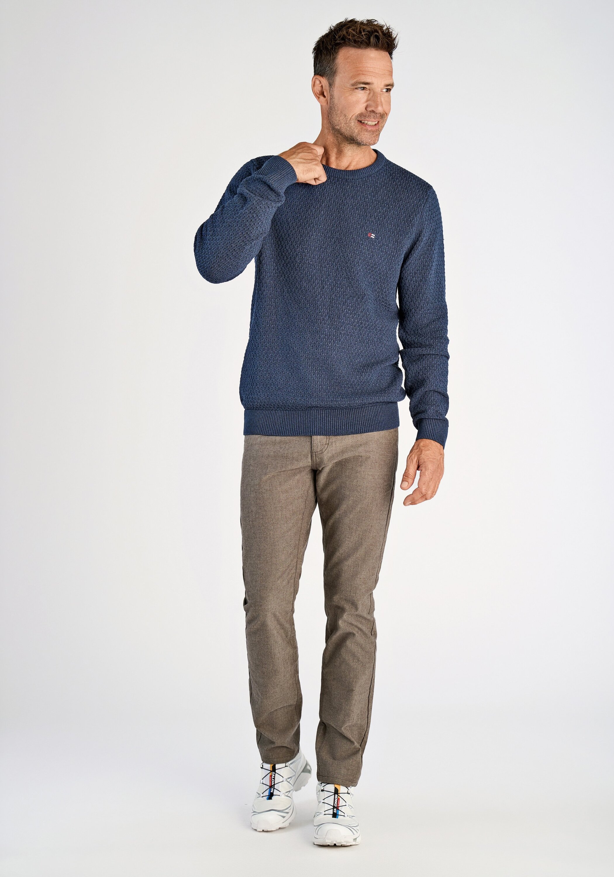 BISON Strickpullover »Strickpullover Comfort Fit«