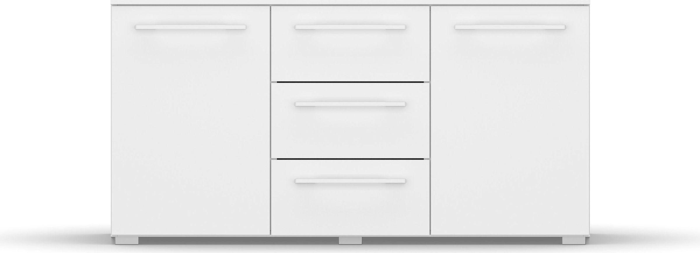 rauch Kombikommode "Kommode Sideboard Wäscheschrank Schrank SKAT PURE" inkl. SOFT-CLOSE-FUNKTION, mit 1 Tür und 4 Schubladen in puristischem Design MADE IN GERMANY