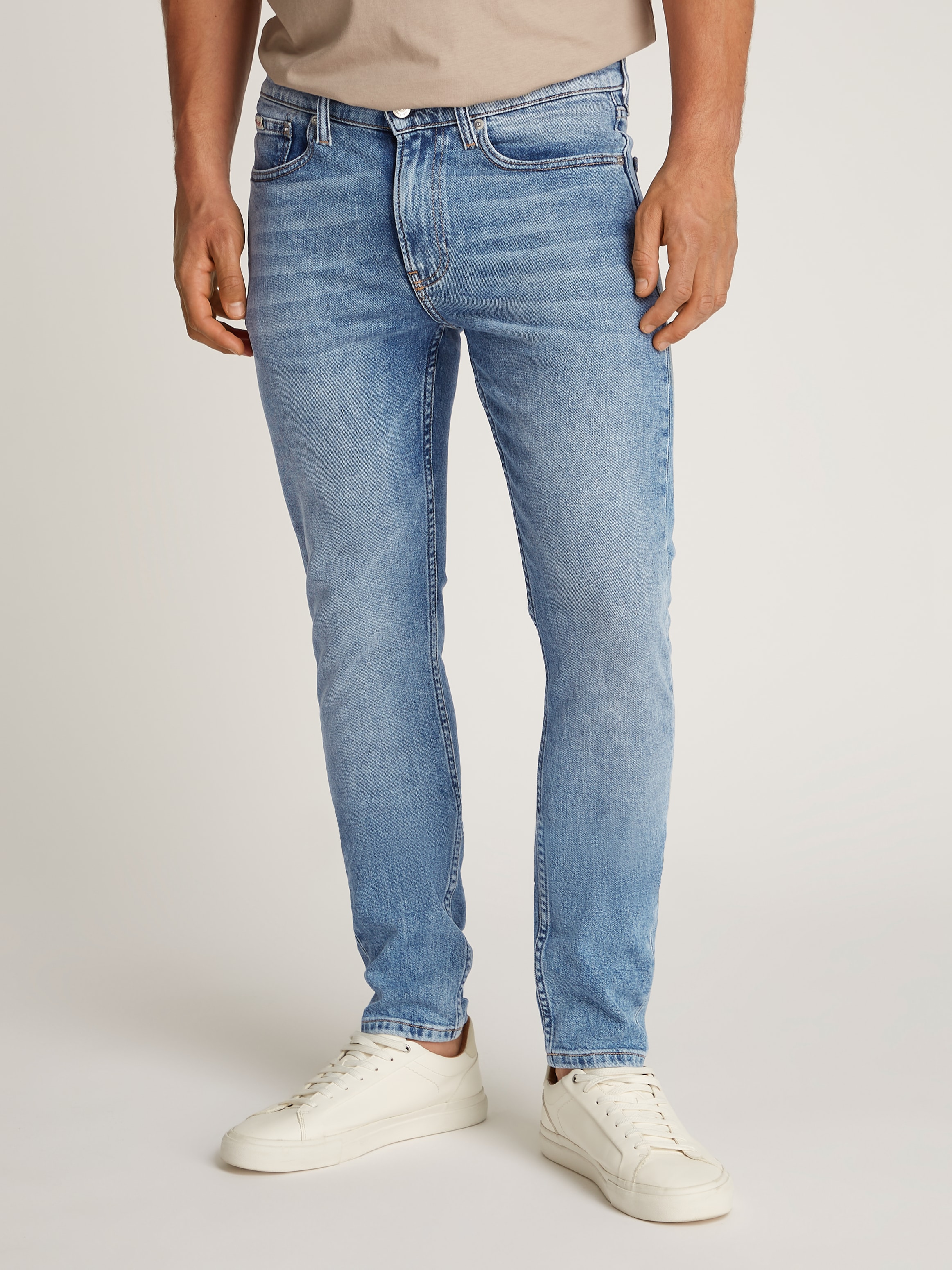 Calvin Klein Jeans Slim-fit-Jeans "SLIM TAPER", Coinpocket, Logostickerei günstig online kaufen