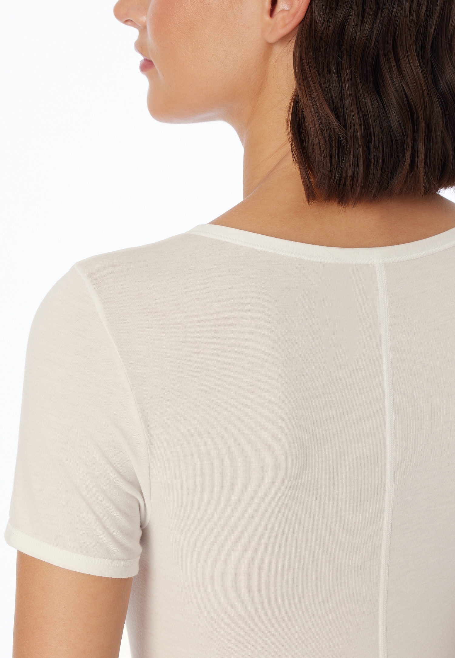 Schiesser Kurzarmshirt »Personal Fit«, Rundhalsausschnitt, Single Jersey, ohne störende Seitennähte