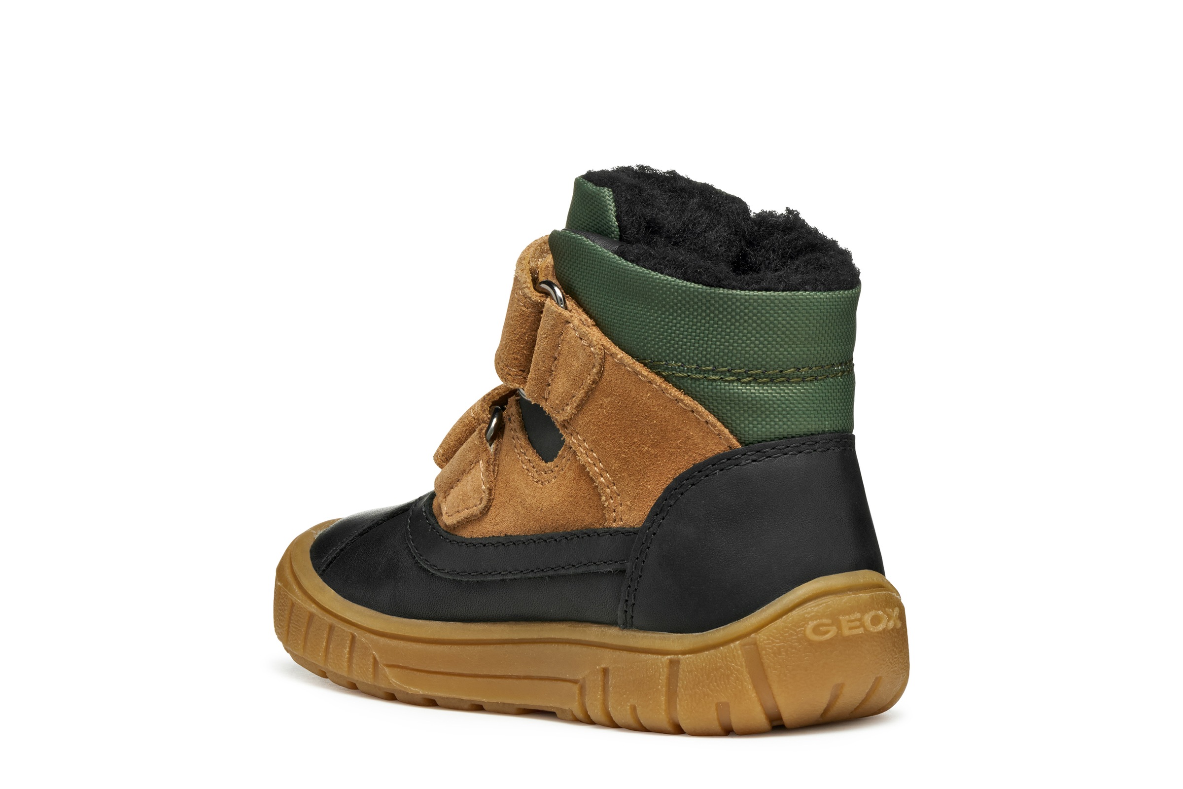 Geox Winterboots »B OMAR BOY WPF«  Klettstiefel, Snowboots mit Warmfutter, Größenschablone zum Download