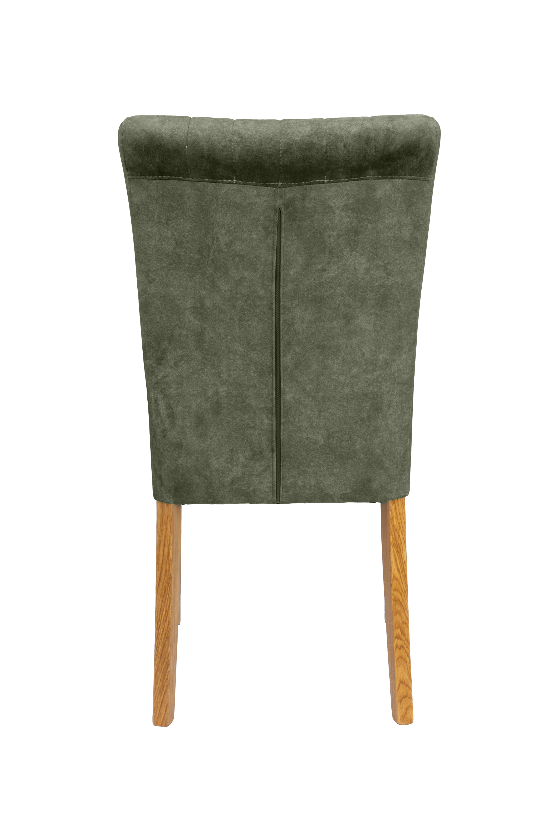 Home affaire 4-Fußstuhl, (Set), 2 St., Samtvelours, vertikale Nähte in der Rückenlehne