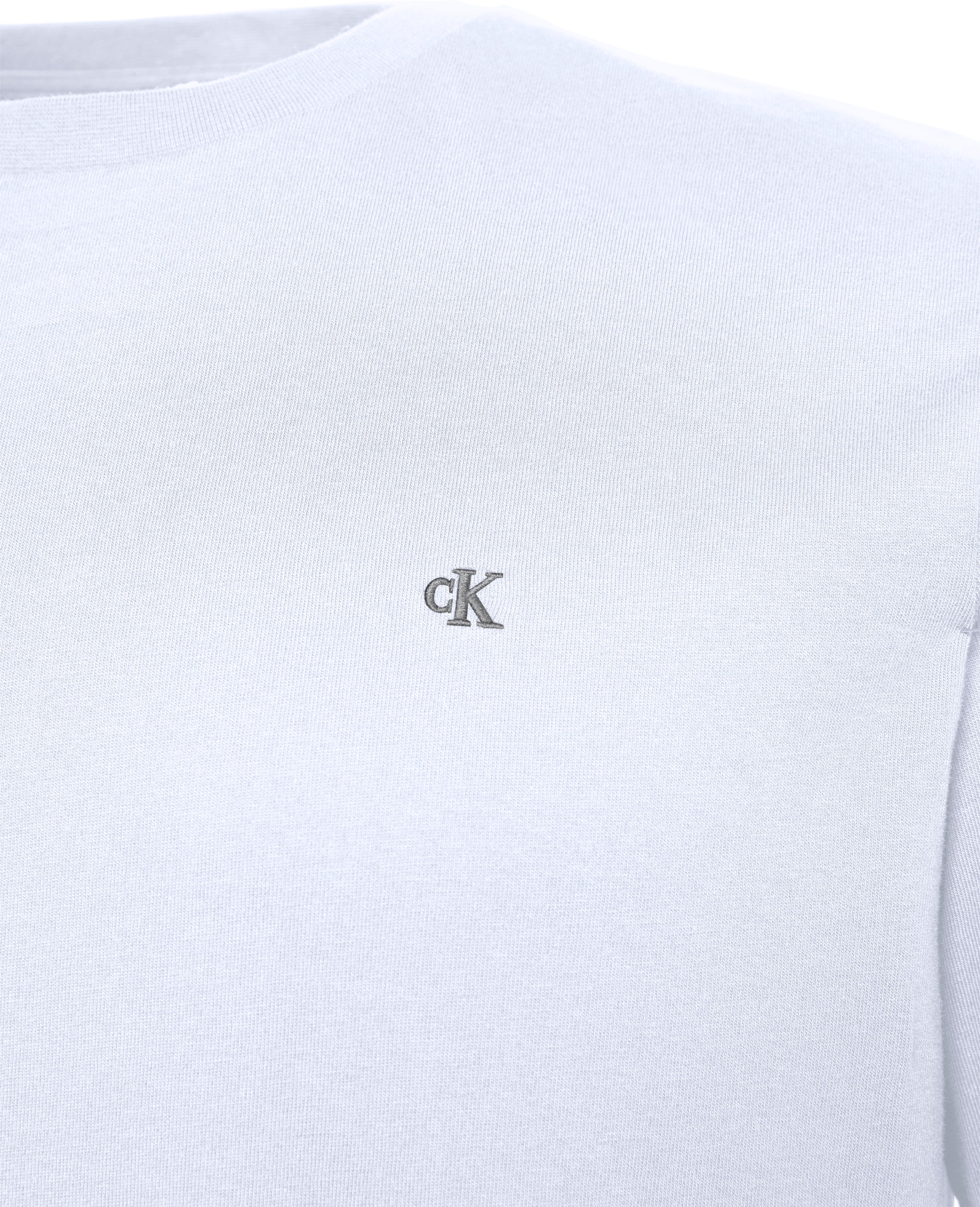 Calvin Klein Jeans T-Shirt »SS SMOOTH CTTN SOLID CREWNK TEE«, mit Logo