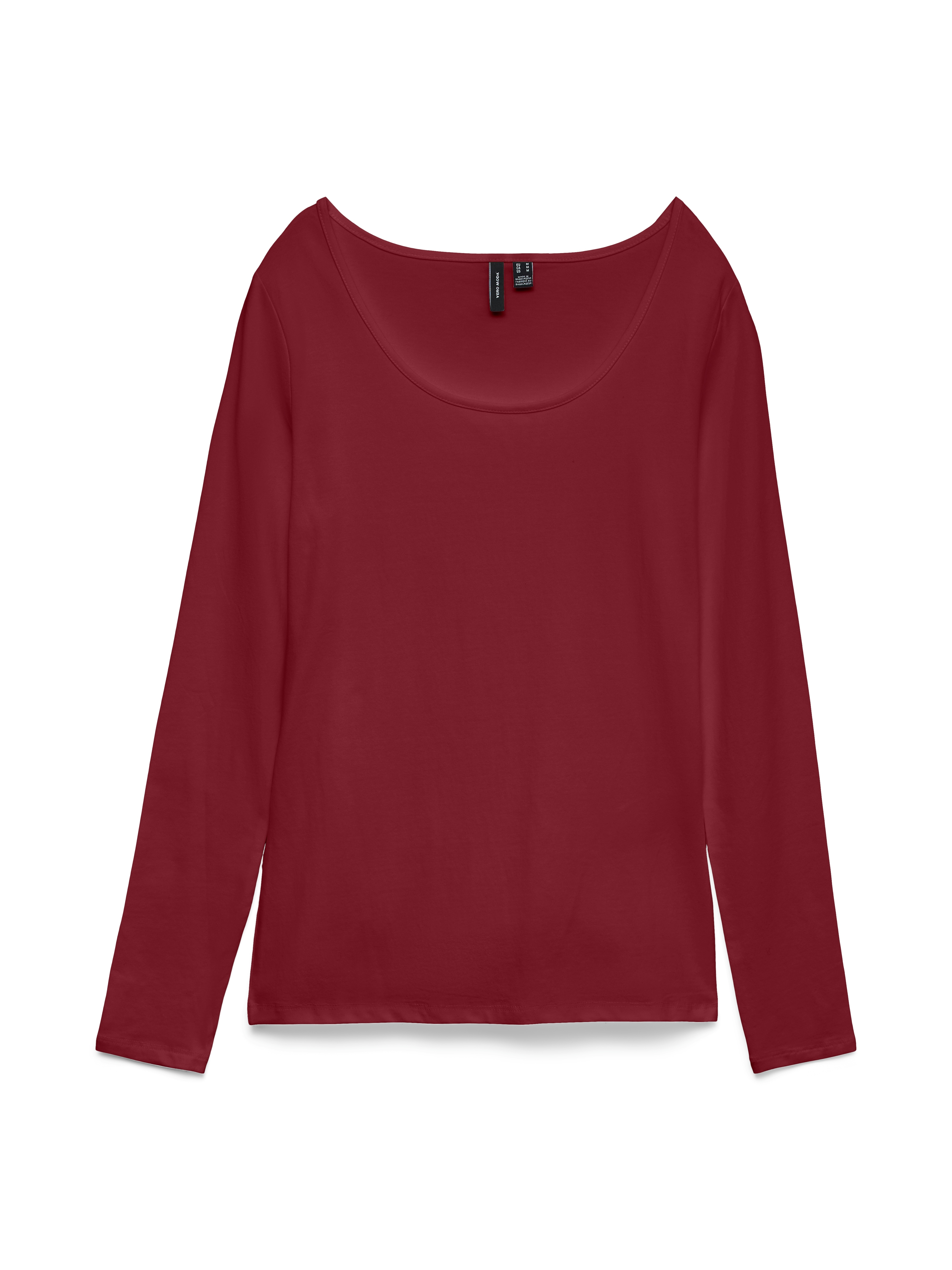 Vero Moda "VMMAXI MY LS SOFT UNECK NOOS" Baumwollmischung, slim fit