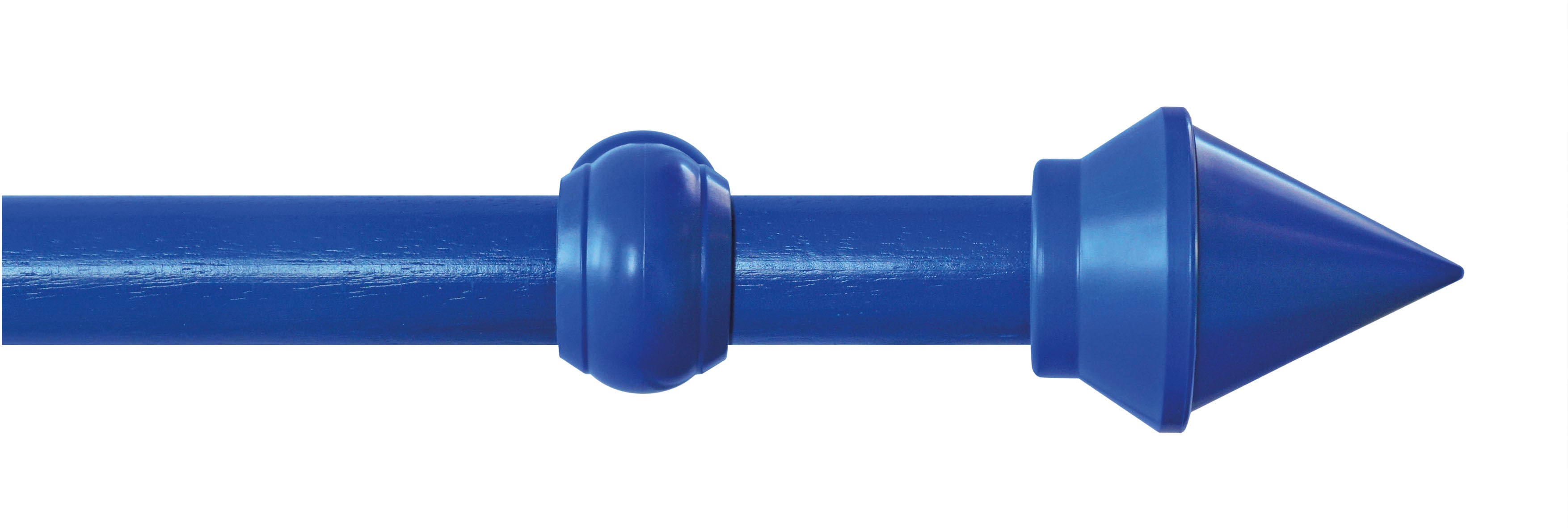 GARESA Gardinenstange "SEMARA" Ø 28 mm 1 läufig-läufig Wunschmaßlänge Vorhanggarnitur, Kunststoff, verlängerbar, mit Ringe/2 Lauf Gleiter