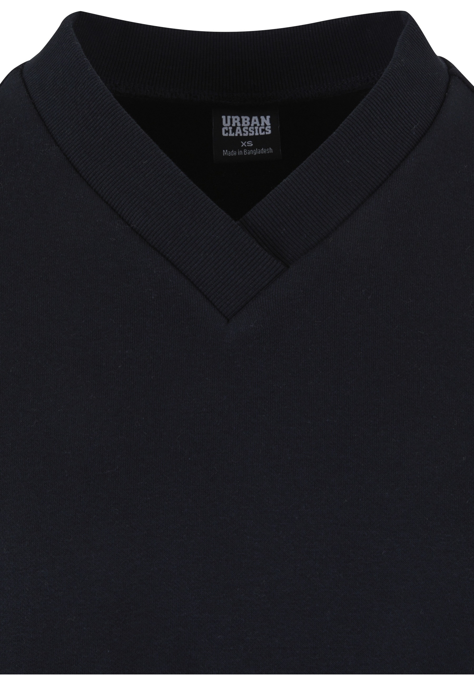 URBAN CLASSICS Sweater »Urban Classics Damen Ladies Cropped V-Neck«
