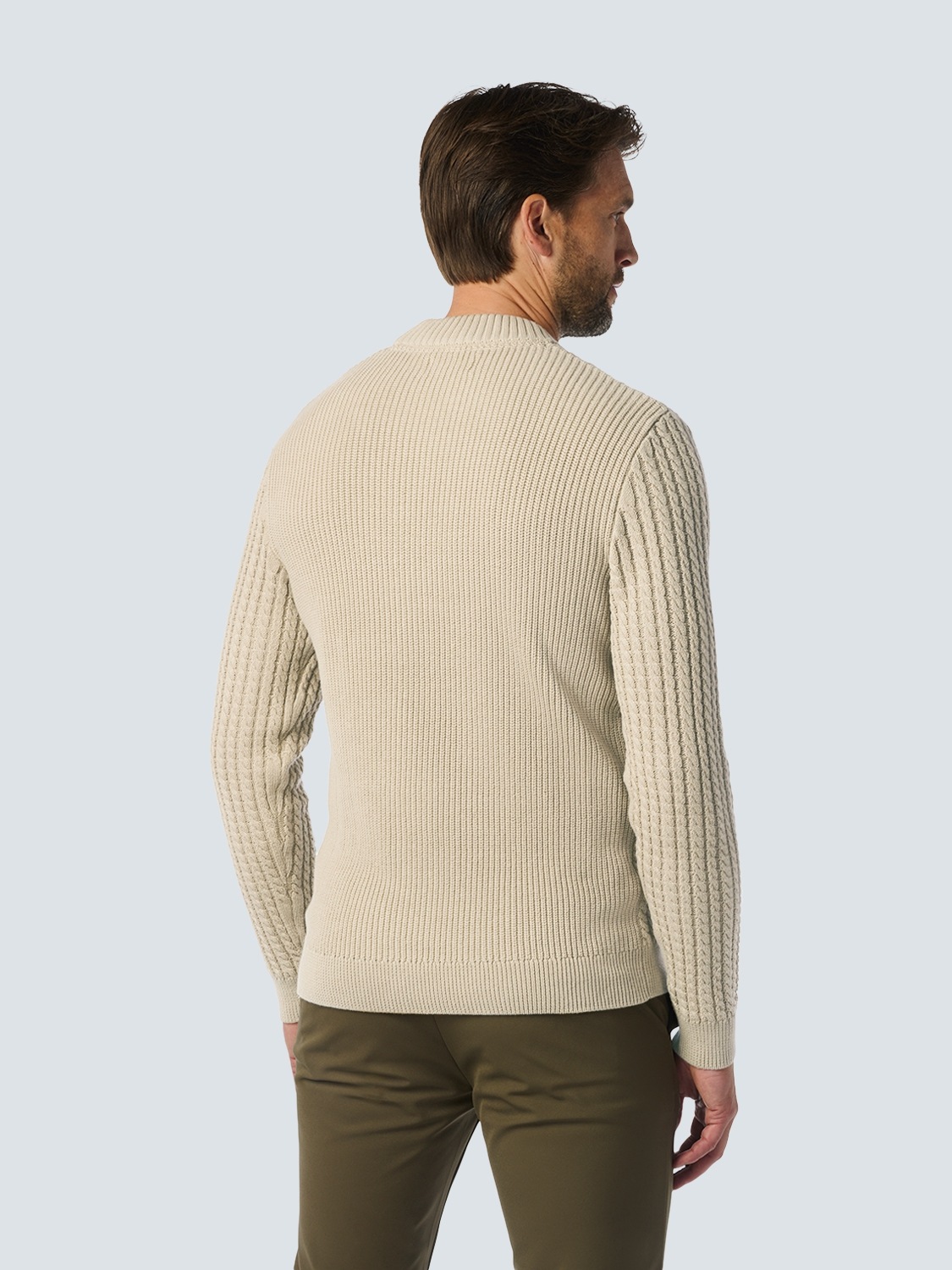 NO EXCESS Strickpullover, mit Zopfmuster günstig online kaufen