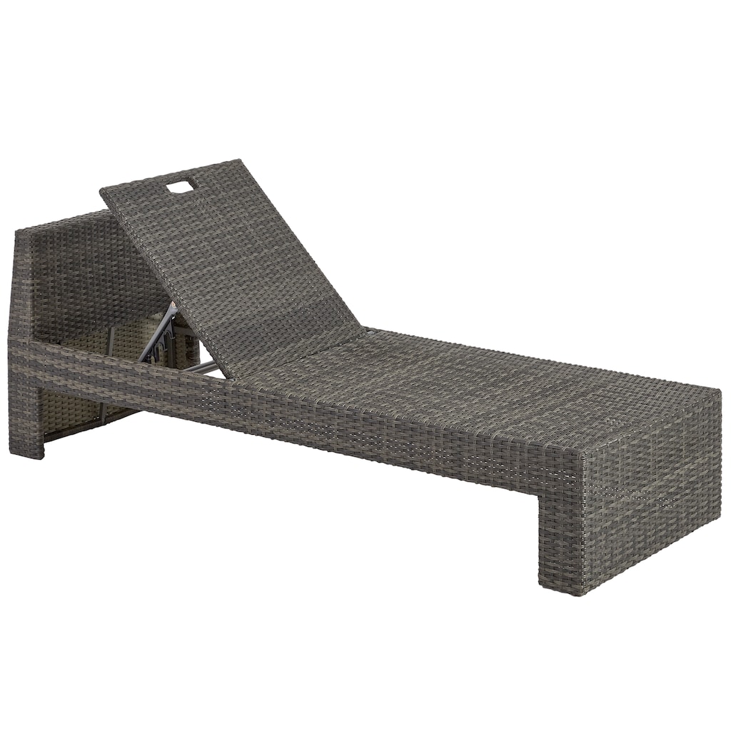 KONIFERA Gartenlounge-Set »Parga«, (Set, 4 tlg.: 2x Sofa, 2x Tisch), verstellbares Kopfteil, inkl. Auflagen