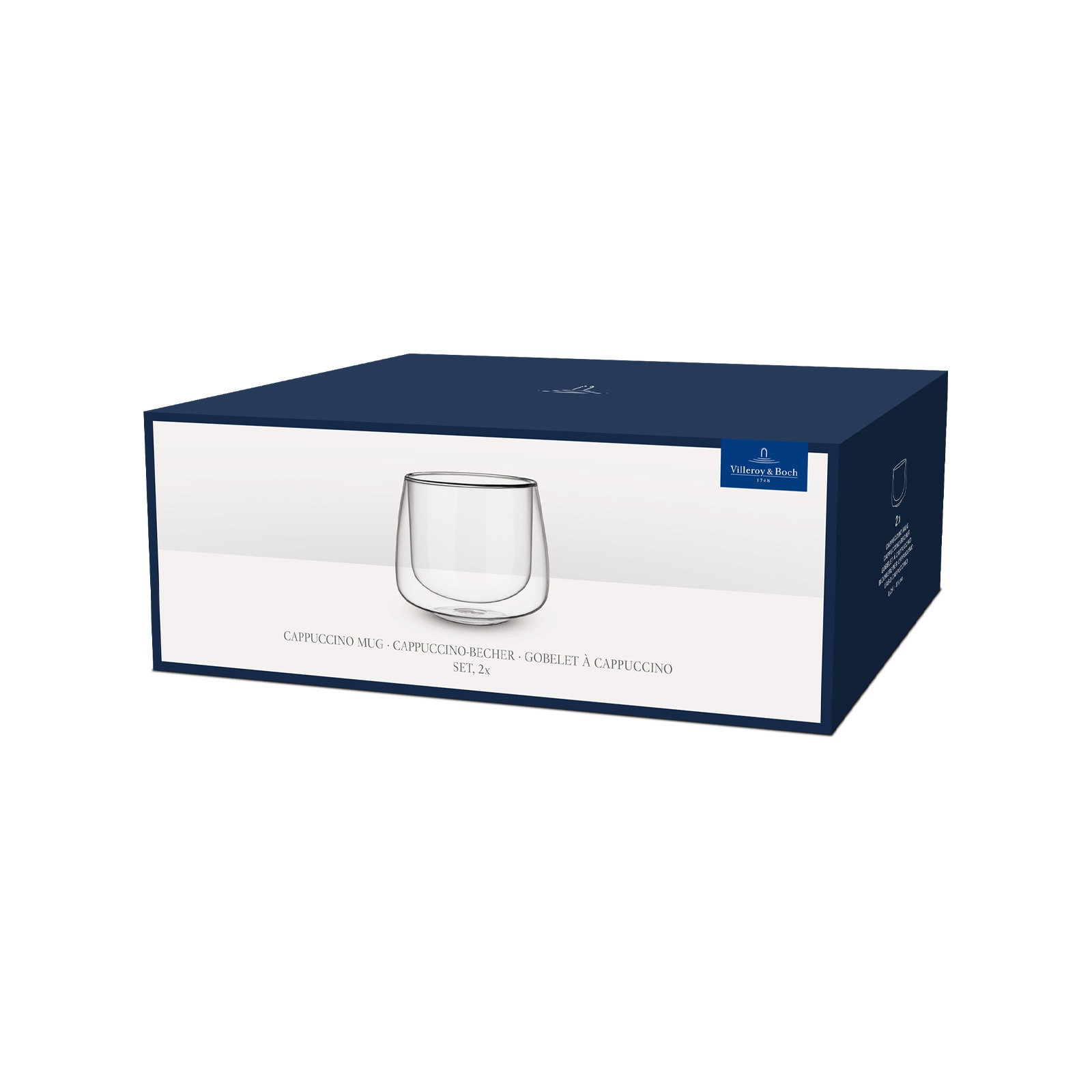 Villeroy & Boch Thermoglas »Cappuccino-Becher Artesano Hot & Cold 250 ml 2er Set transparent«
