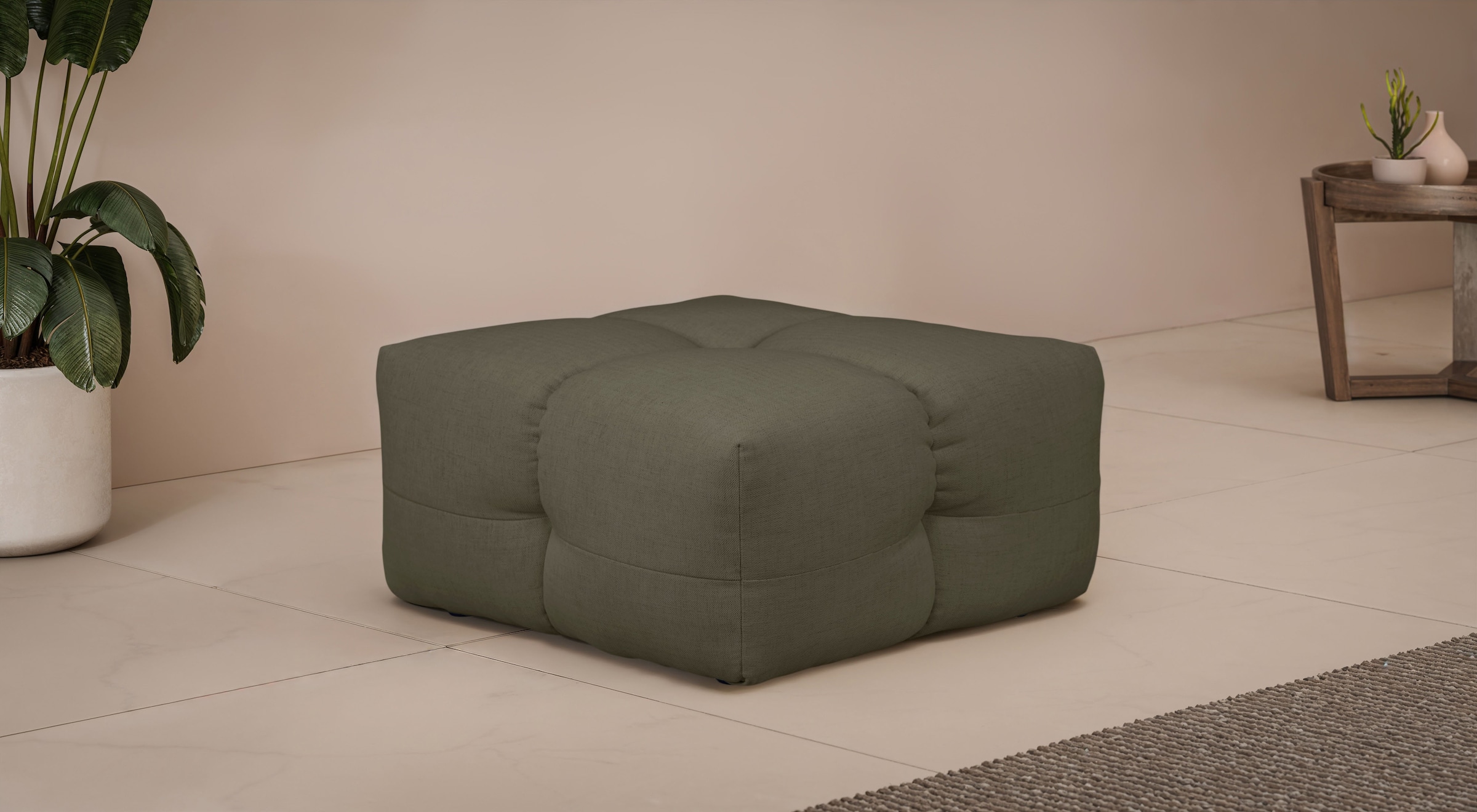 LeGer Home by Lena Gercke Polsterhocker "TALISHA Sitzhocker, moderne Steppu günstig online kaufen