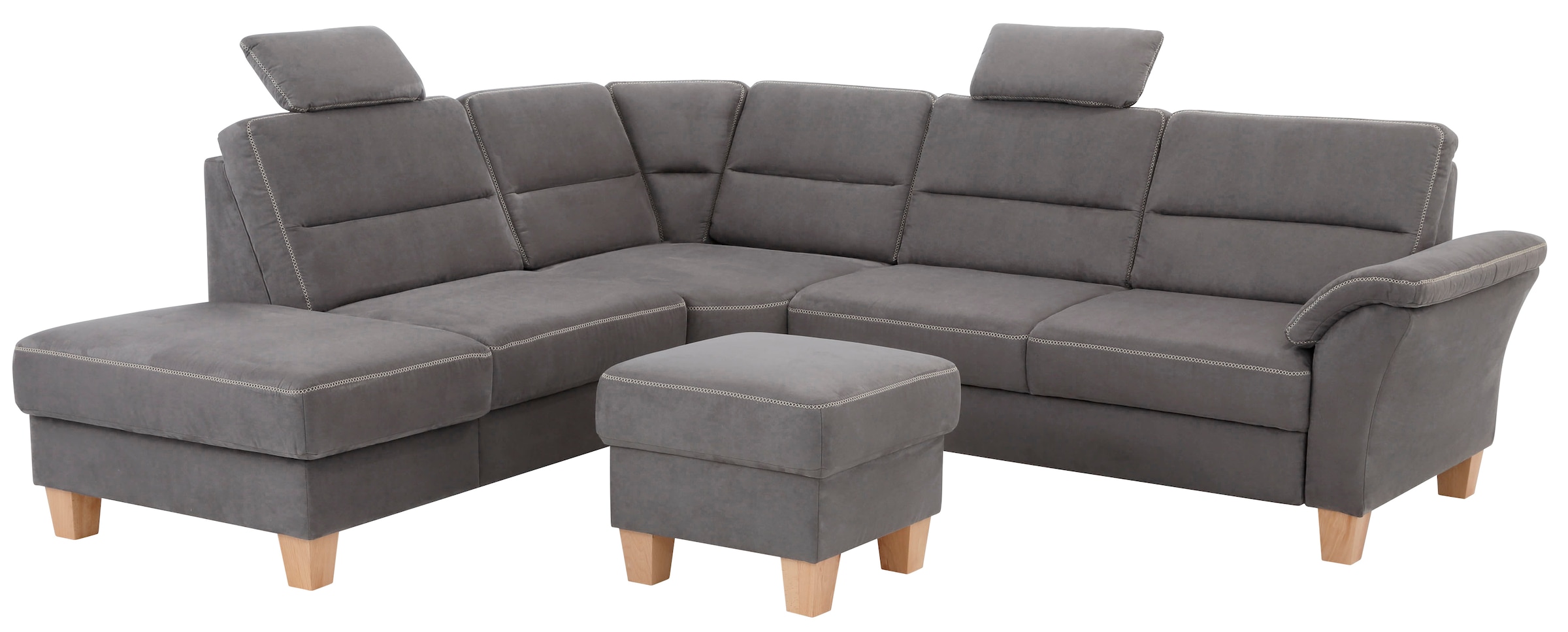 Home affaire Ecksofa "Soleo L-Form", komfortabel durch Trapezecke mit Relax günstig online kaufen