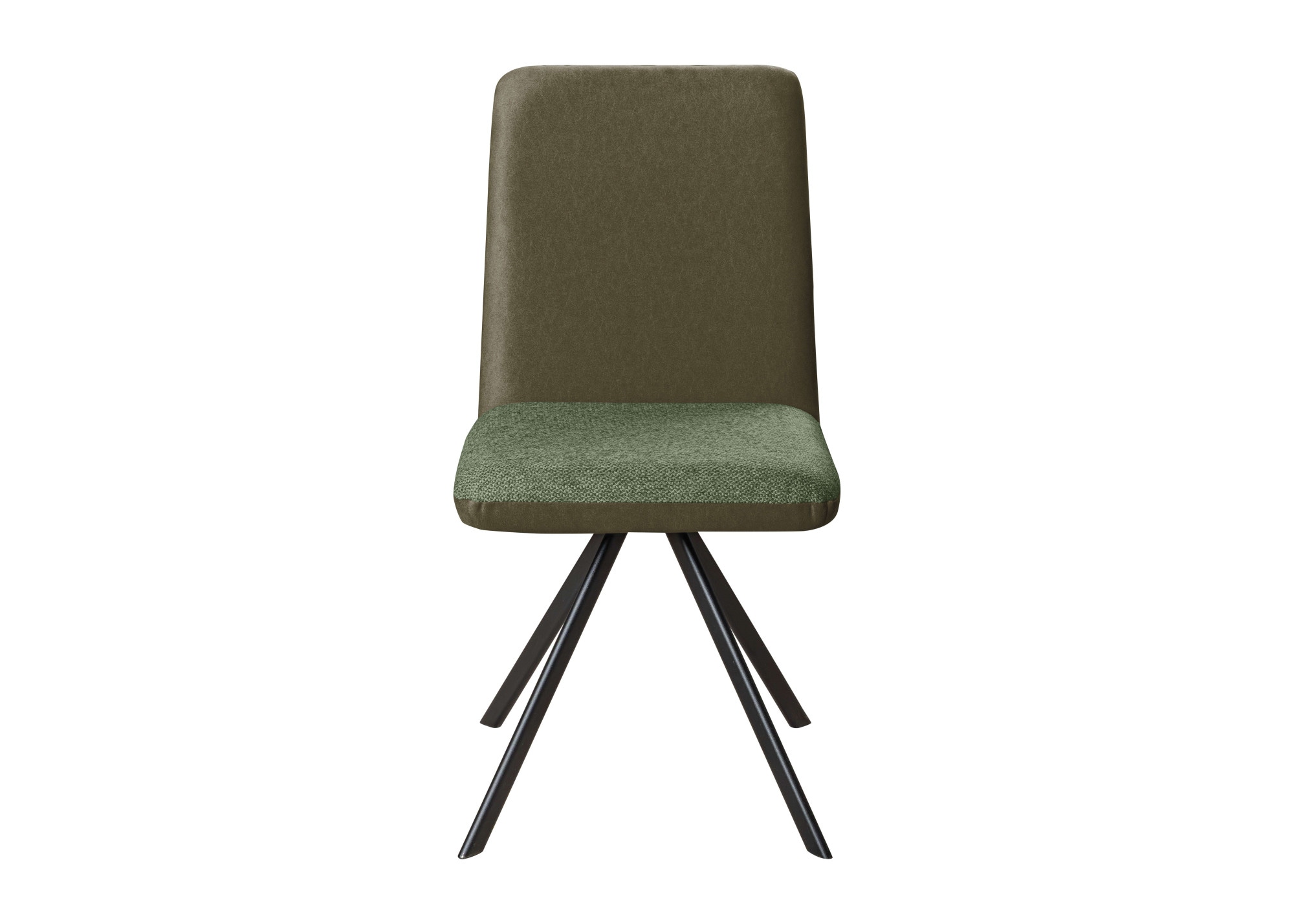 OTTO home Esszimmerstuhl »Gabi Polsterstuhl, Küchenstuhl, 4-Fußstuhl« () Gestell aus matt-schwarzem Flachmetall, stabil, 2-Stoff-Design