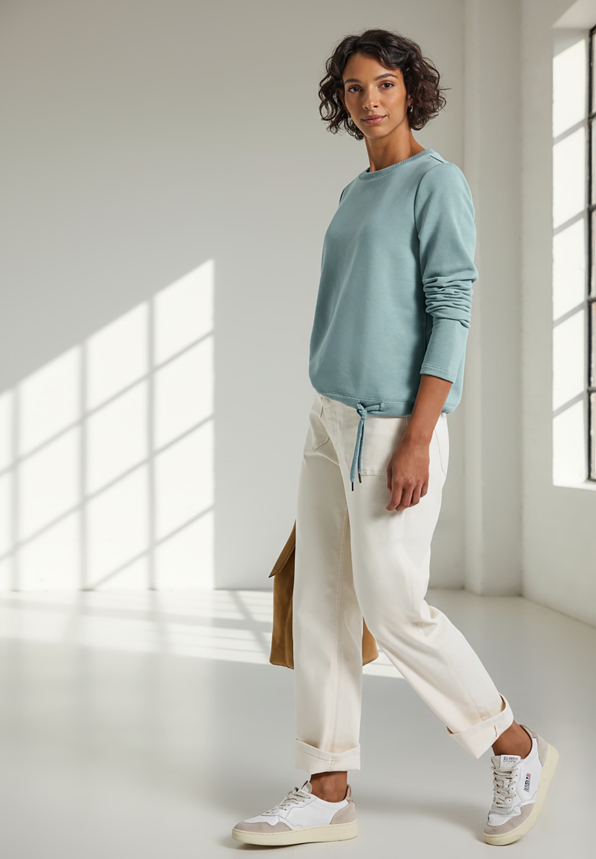 STREET ONE Sweatshirt, mit Tunnelzug am Saum
