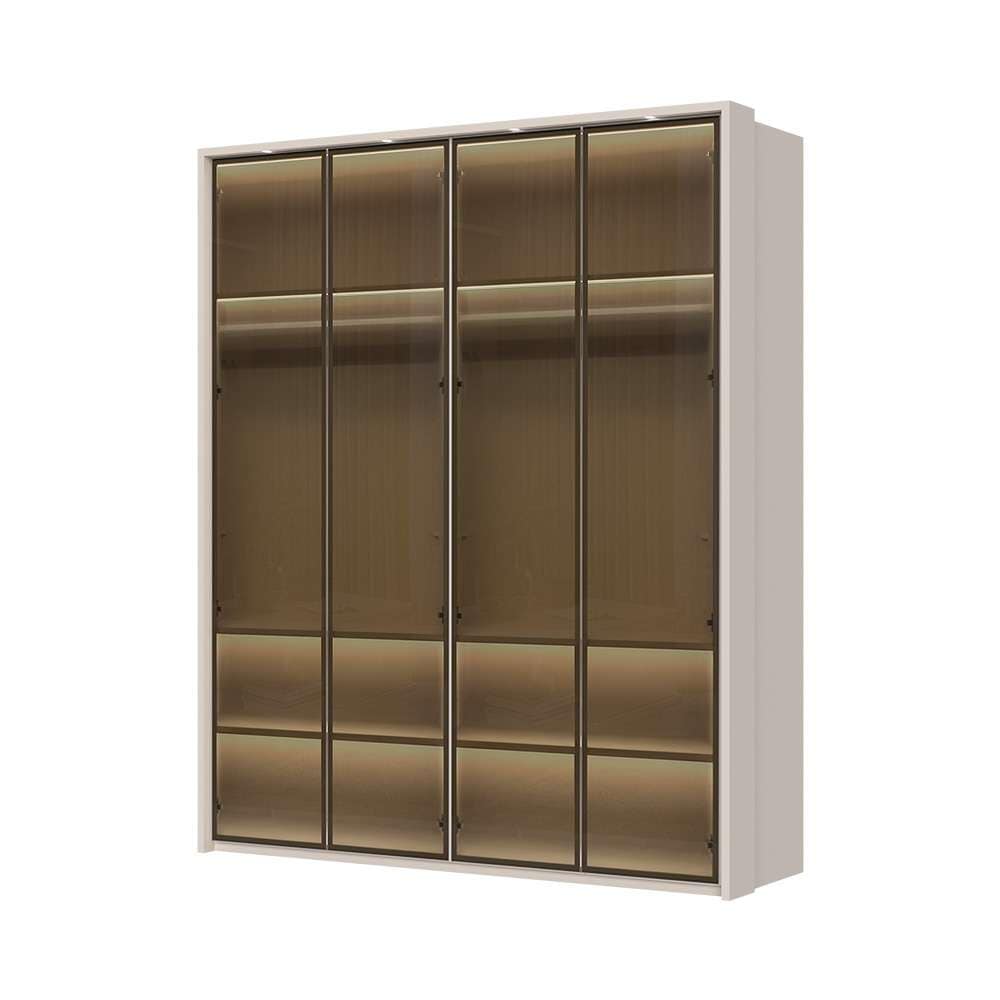 Places of Style Drehtürenschrank "Opera Parsol-Glastüren, LED-Glasbodenbele günstig online kaufen
