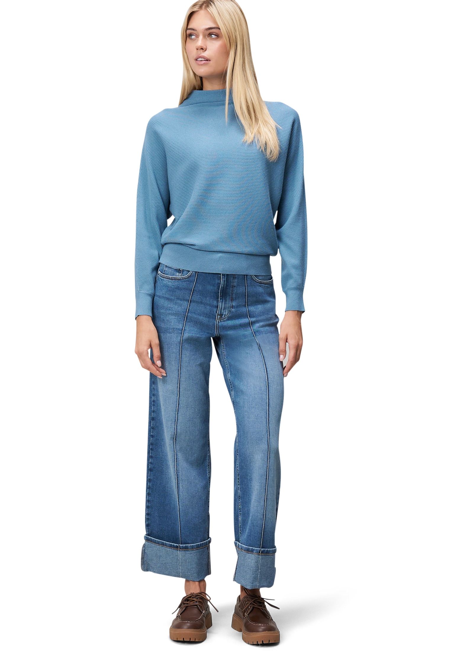 Zero Strickpullover »Damen strukturiert mit Stehkragen« 1 Stk. Plain/ohne Details