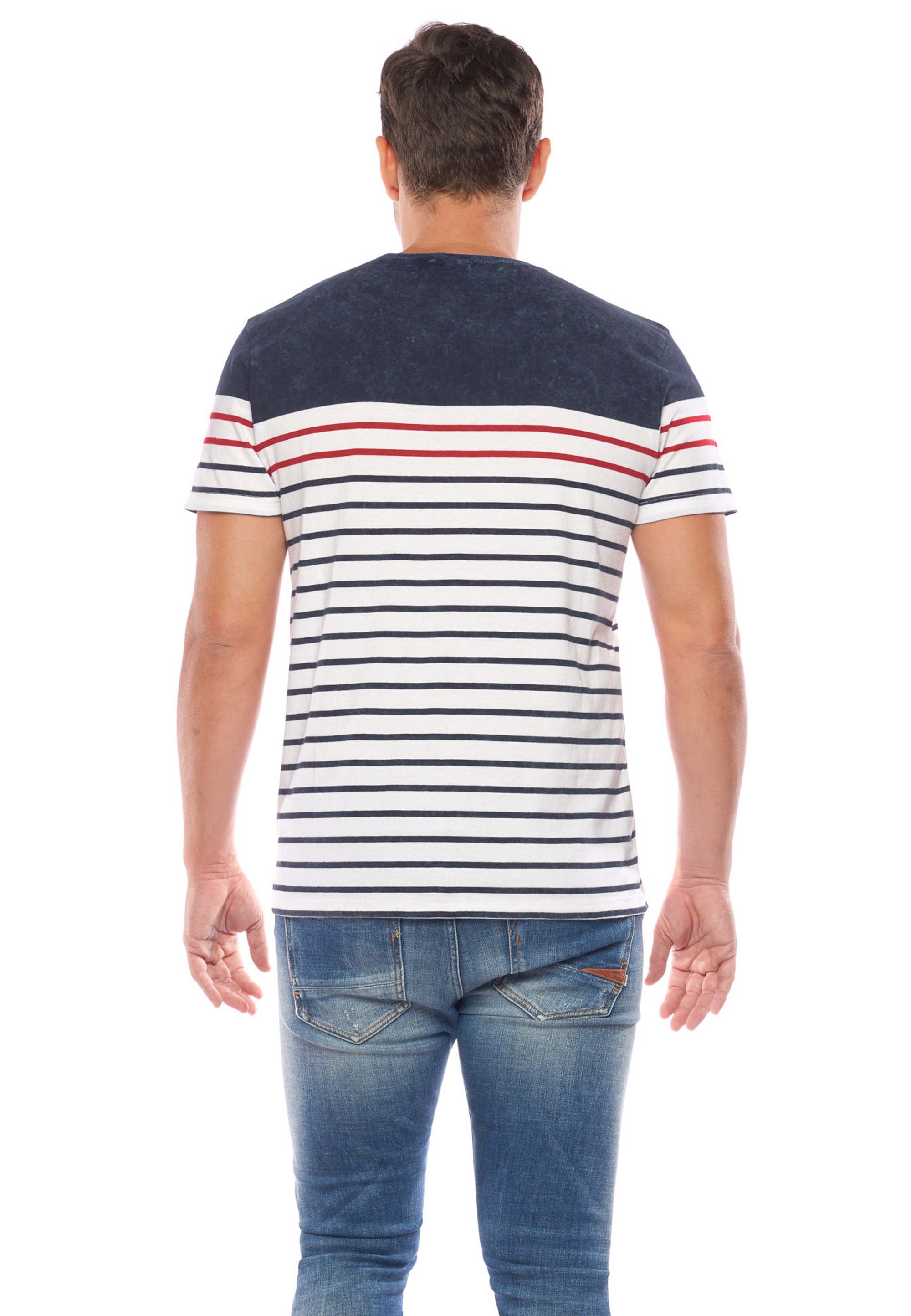 Le Temps Des Cerises T-Shirt »T SHIRTHOMME BLANK (MANCHE COURTE) / MAN BLANK (SHORT SLEEVE)«, im maritimen Look