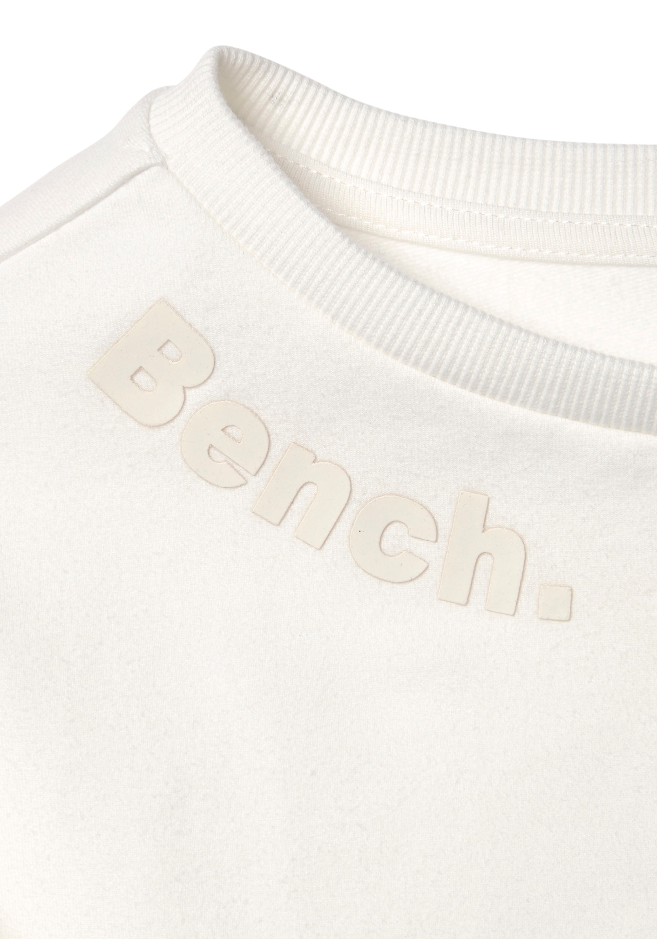 Bench. Loungewear Sweatshirt, mit gerafften Ärmelbündchen, Loungeanzug