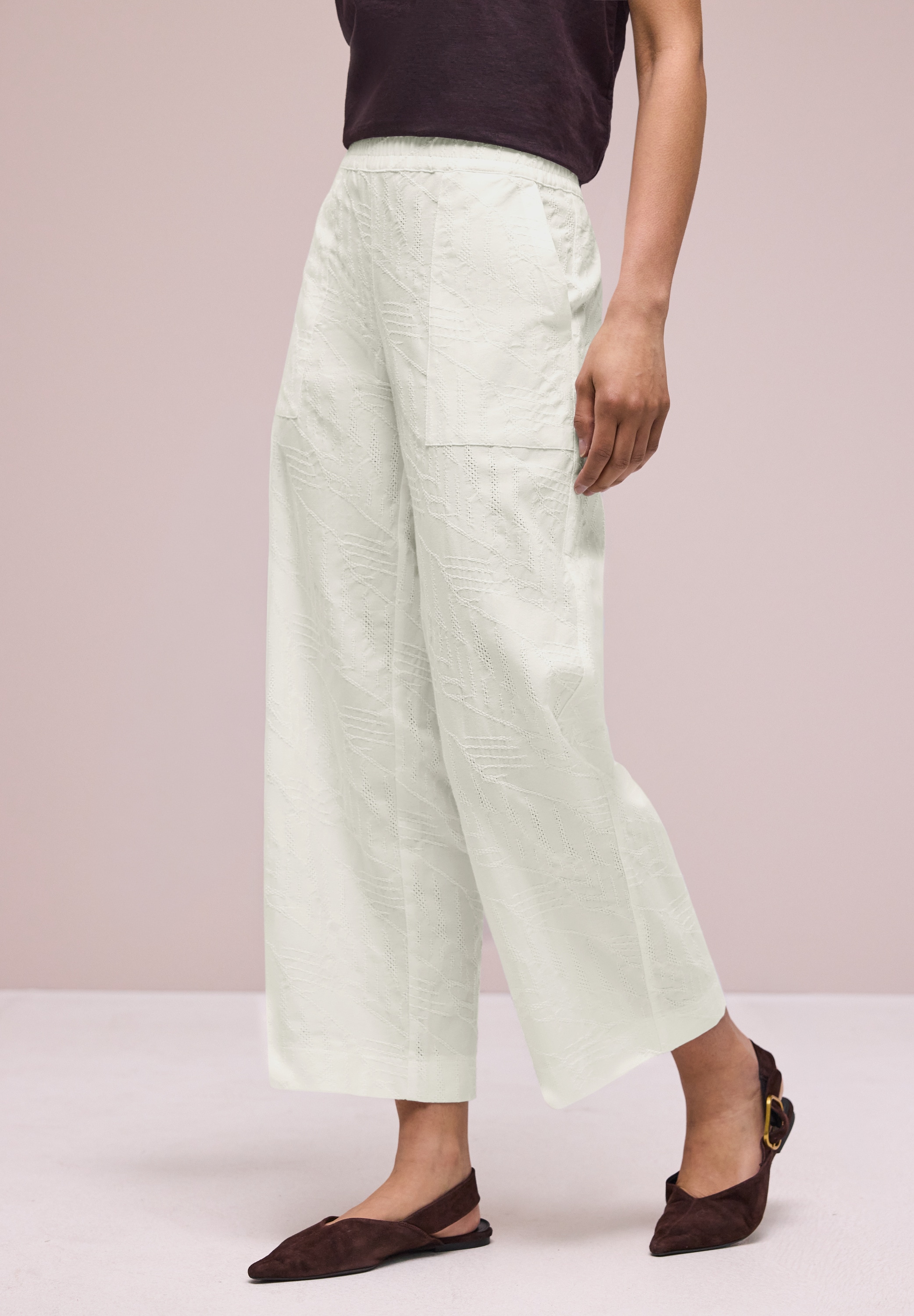 STREET ONE Stoffhose High Waist