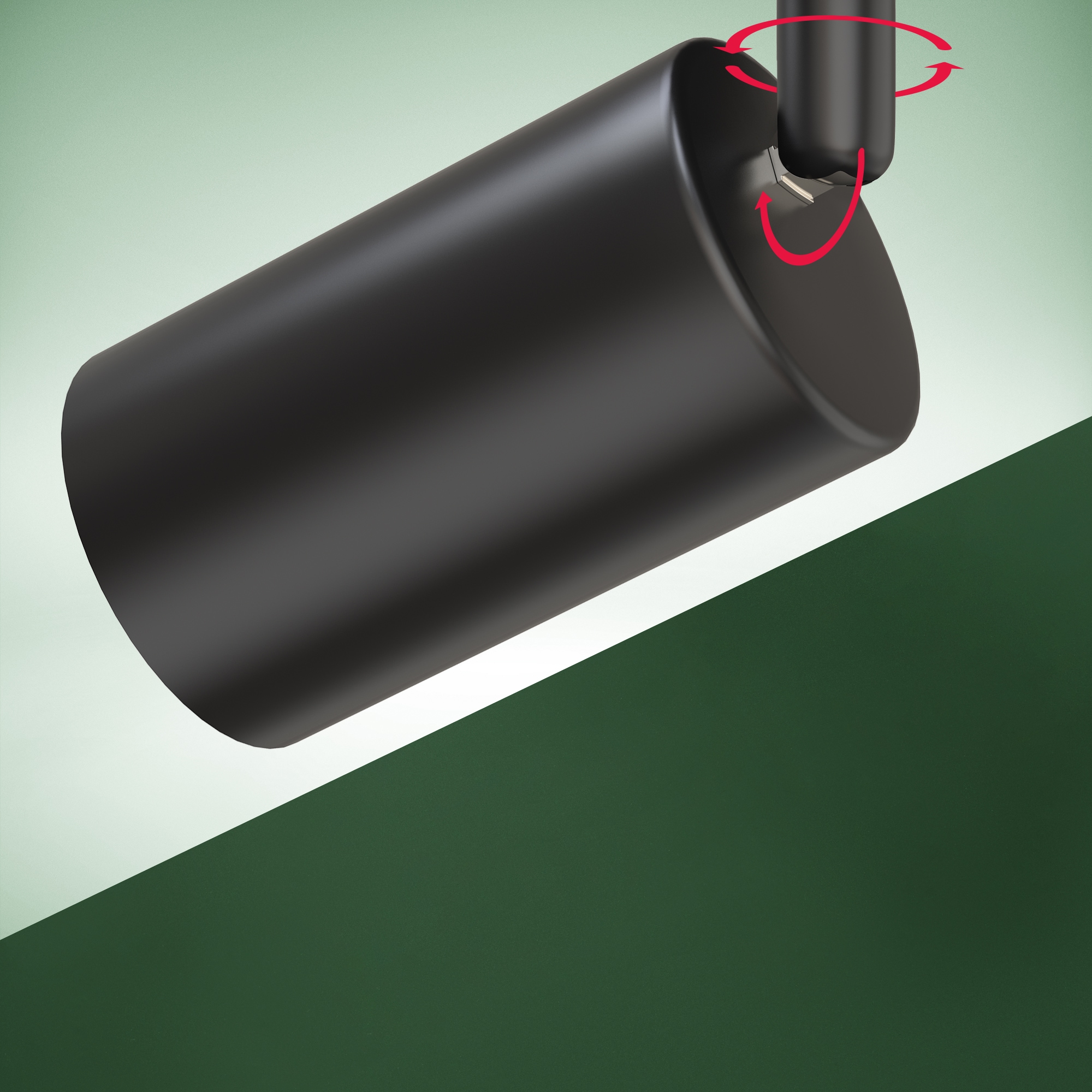B.K.Licht Deckenstrahler »BK_DS1629 EEK A LED Deckenlampe, Schwenkbar, Deckenspot«, 2 flammig, Leuchtmittel GU10 | LED wechselbar, Inkl. 2x GU10, 3.000 K, 450Lm, 2W, 15,5 x 5,5 x 25,5 cm, Schwarz