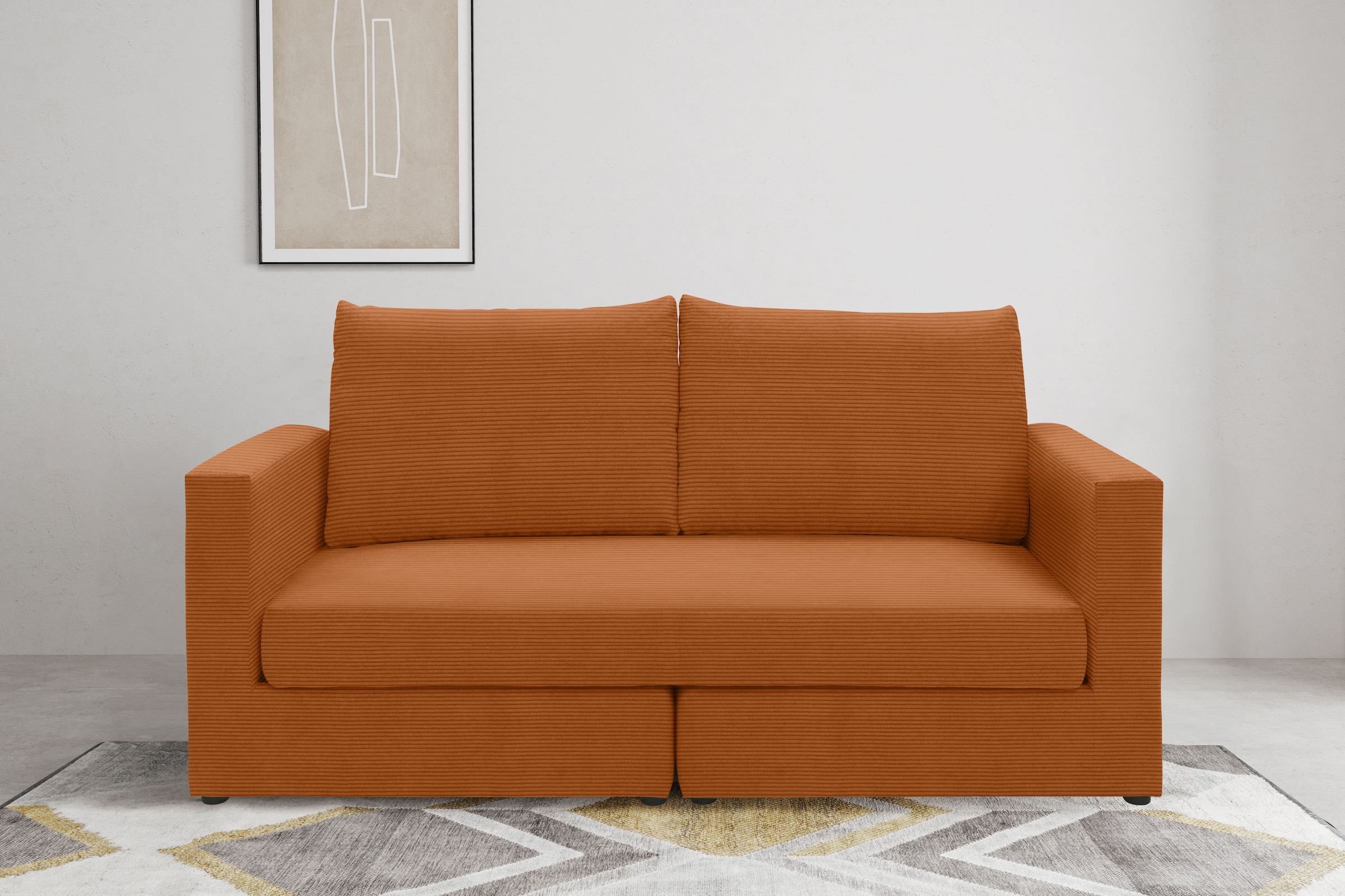 DOMO collection 2-Sitzer "Bibury, modernes Sofa, B/T/H: 178/80/90 cm" Sitzf günstig online kaufen