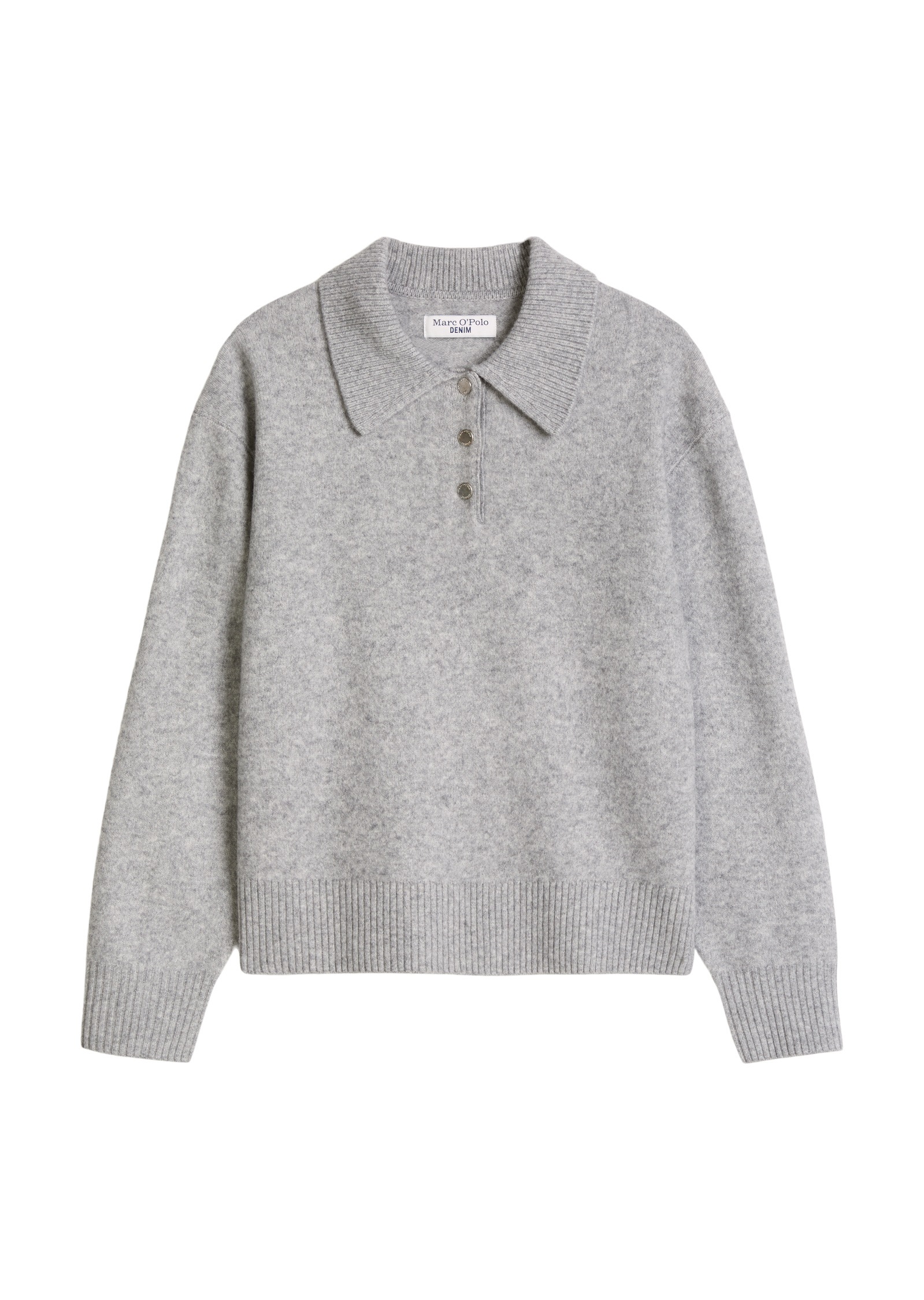 Marc O'Polo DENIM Langarm-Poloshirt »aus softer Schurwolle«