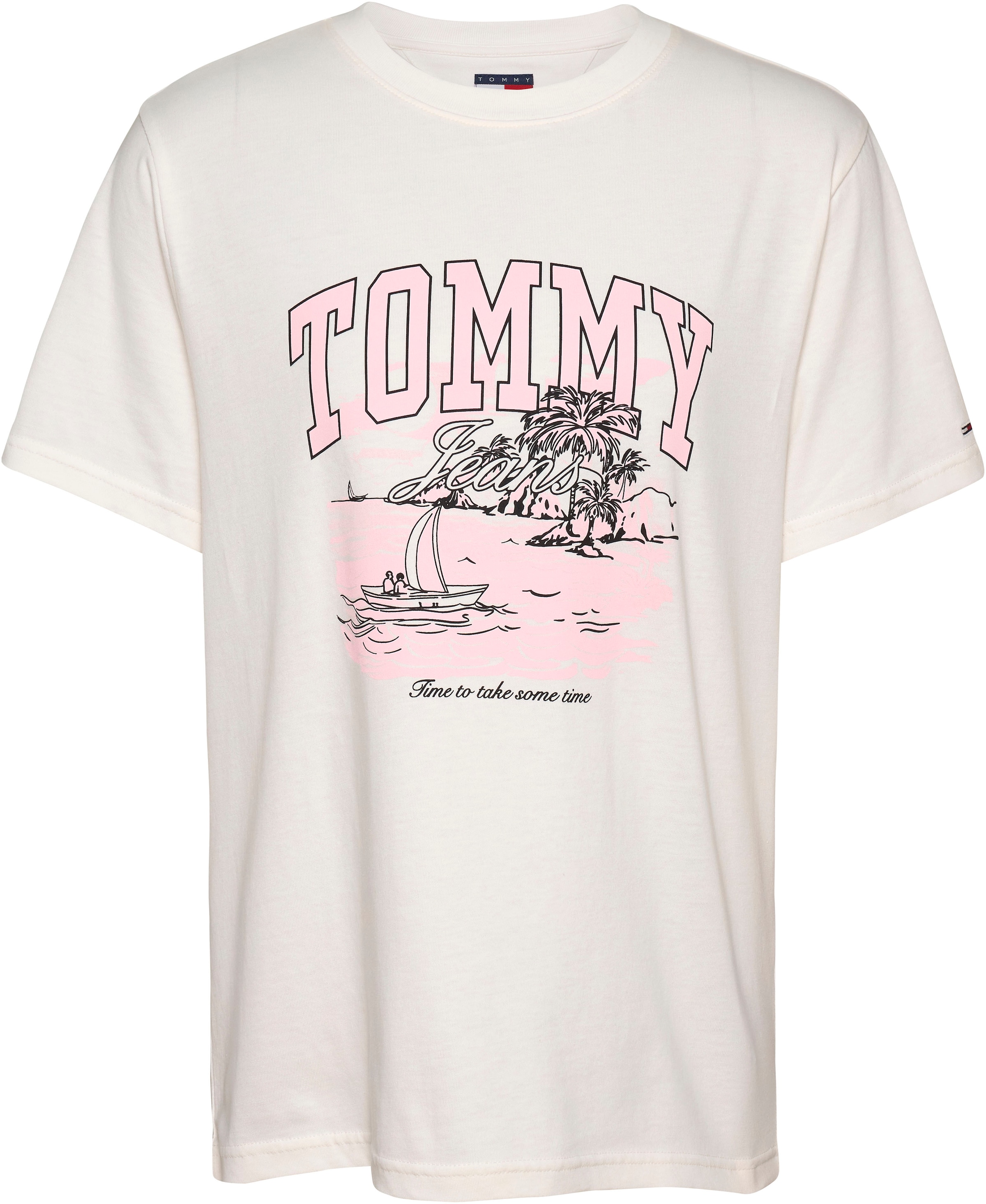 Tommy Jeans T-Shirt »TJW RLX TONAL TROPICS TEE«, mit grafischem Muster