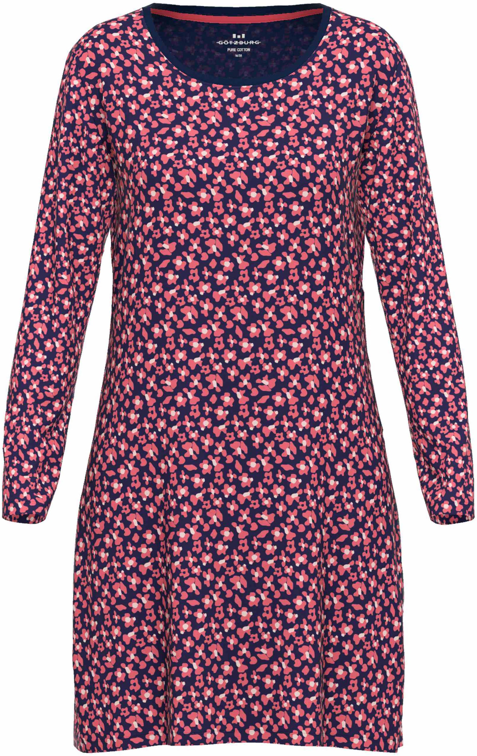 GÖTZBURG Nachthemd "Herbstblume", florales Design, Langarm, Rundhals günstig online kaufen