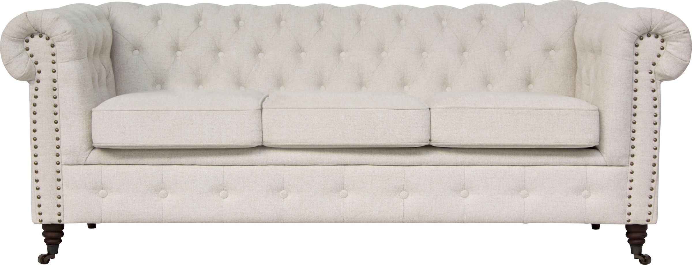 Home affaire Chesterfield-Sofa "Aarburg", aufwändige Knopfheftung und Ziernägel im Chesterfield-Design