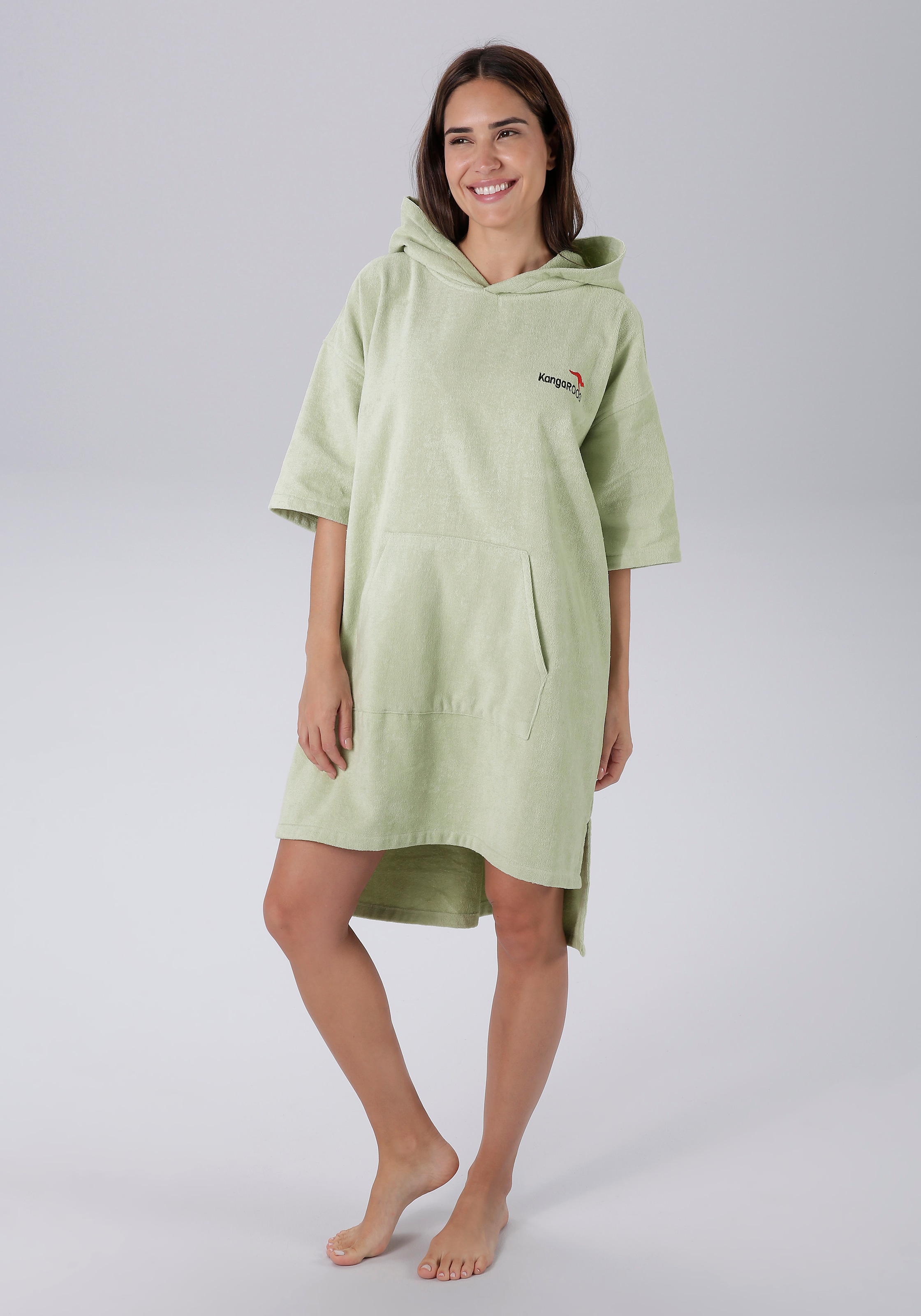 Badeponcho »Summer«, (1 St.), Surf Poncho, Kapuze, mit Bauchtasche