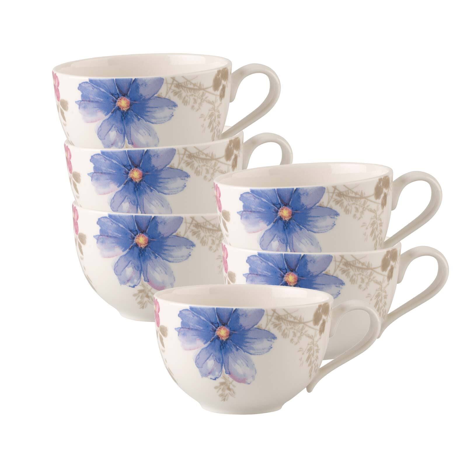 Villeroy & Boch Tasse "Frühstückstassen Mariefleur Gris Basic 290 ml 6er Se günstig online kaufen