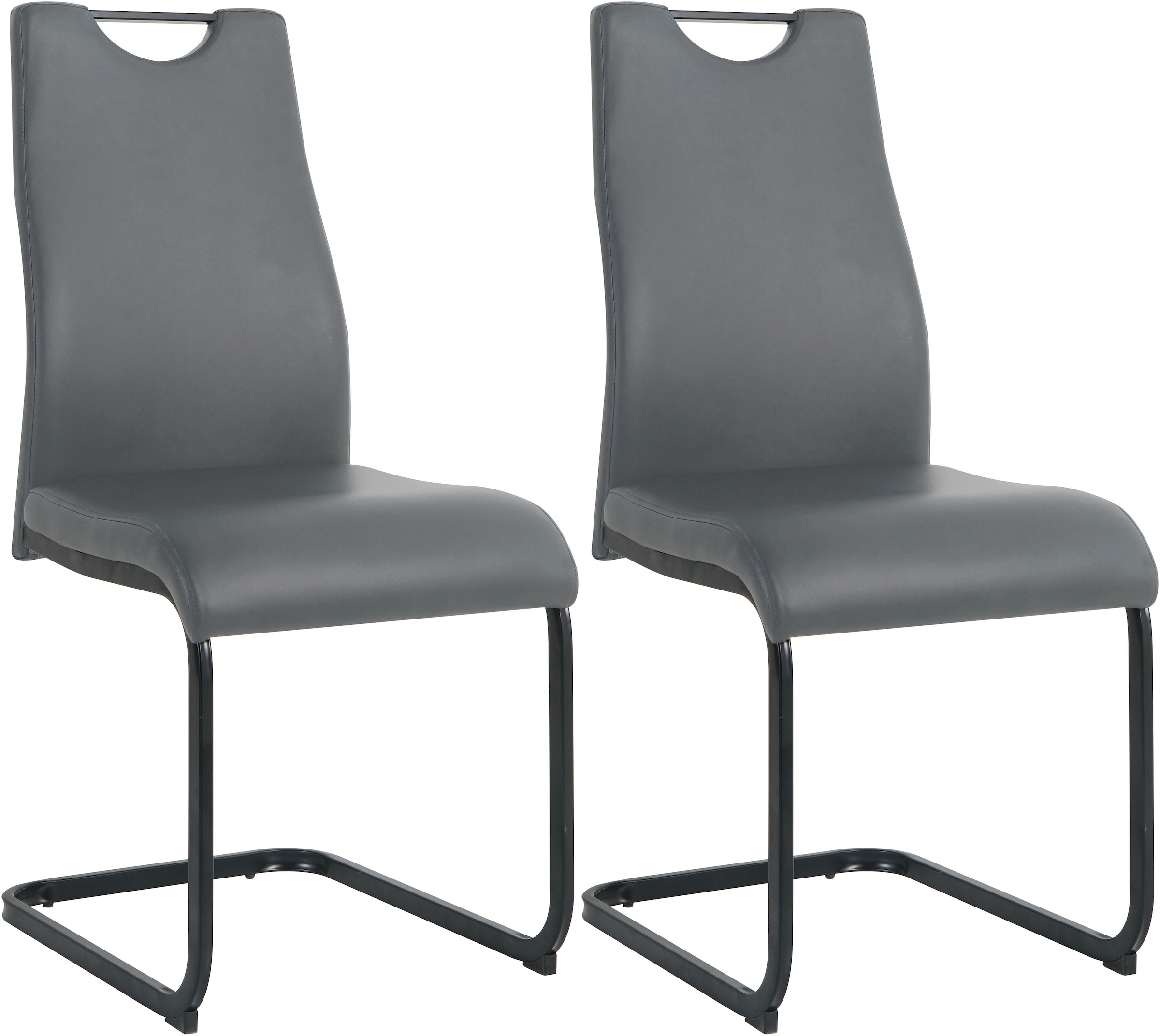 Möbilia Freischwinger (Set) 2 Stk.mit Wellenunterfederung günstig online kaufen