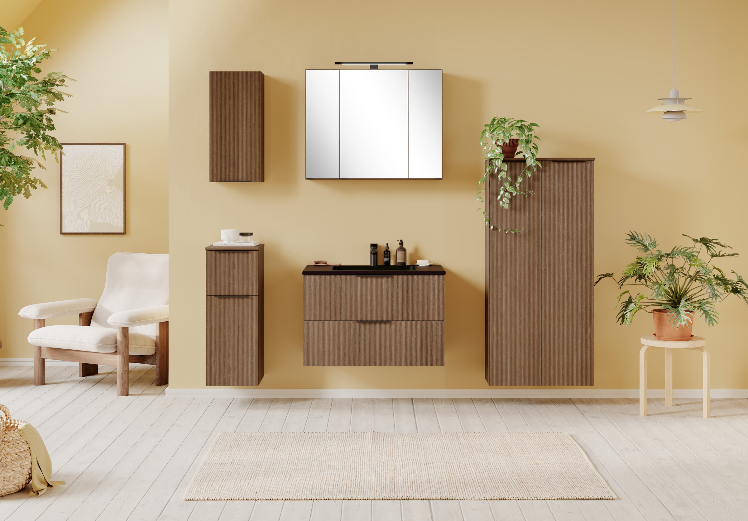 welltime Midischrank, Welltime, Breite 60 cm, gedämpfte Scharniere