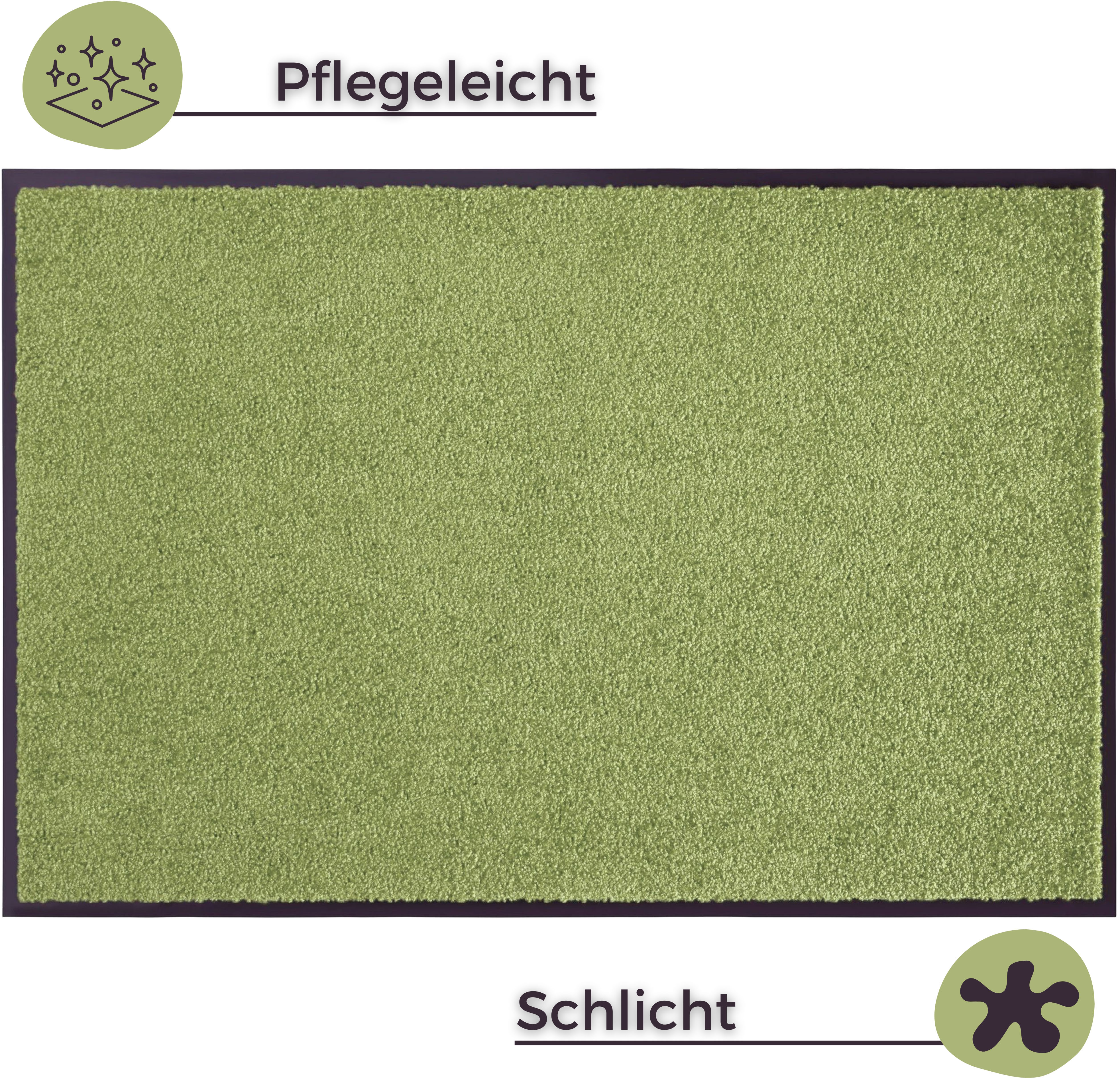 Thumbnail - my home Fußmatte "Clean & Walk" rechteckig 7 mm Höhe Schmutzfangmatte, Türmatte, In- und Outdoor, Teppich, Läufer, wasch...