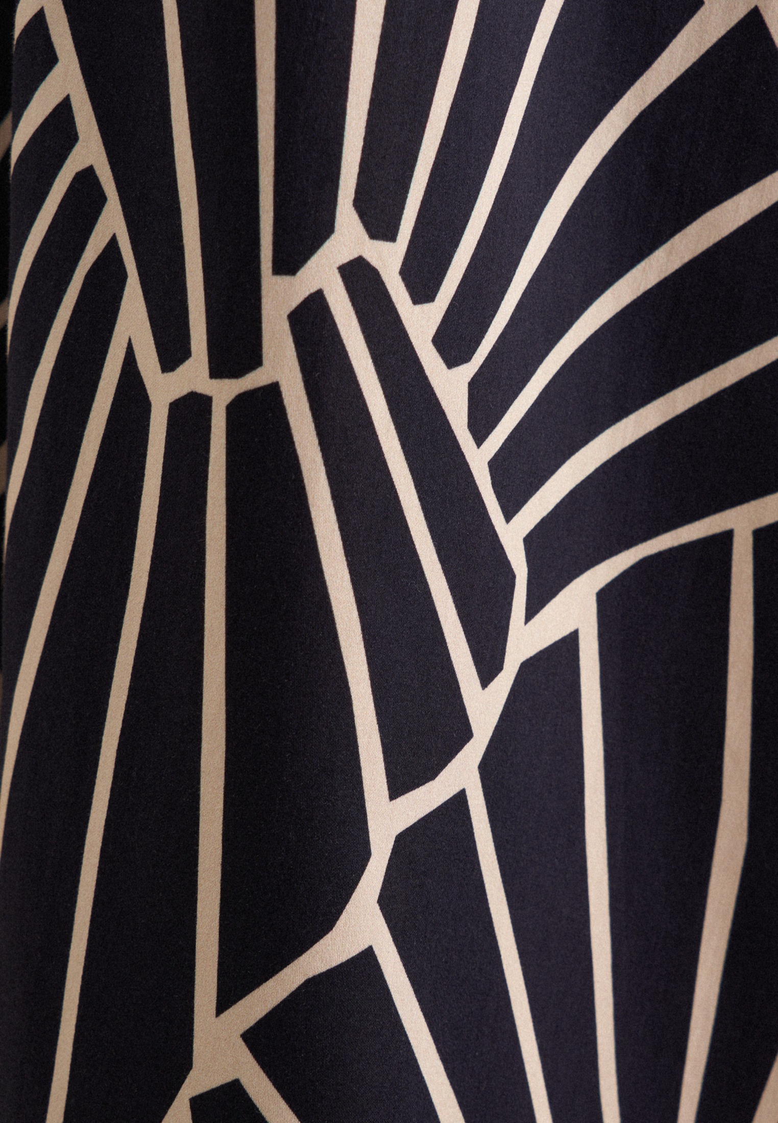 seidensticker Sommerkleid »Schwarze Rose«, Langarm Kragen Druck