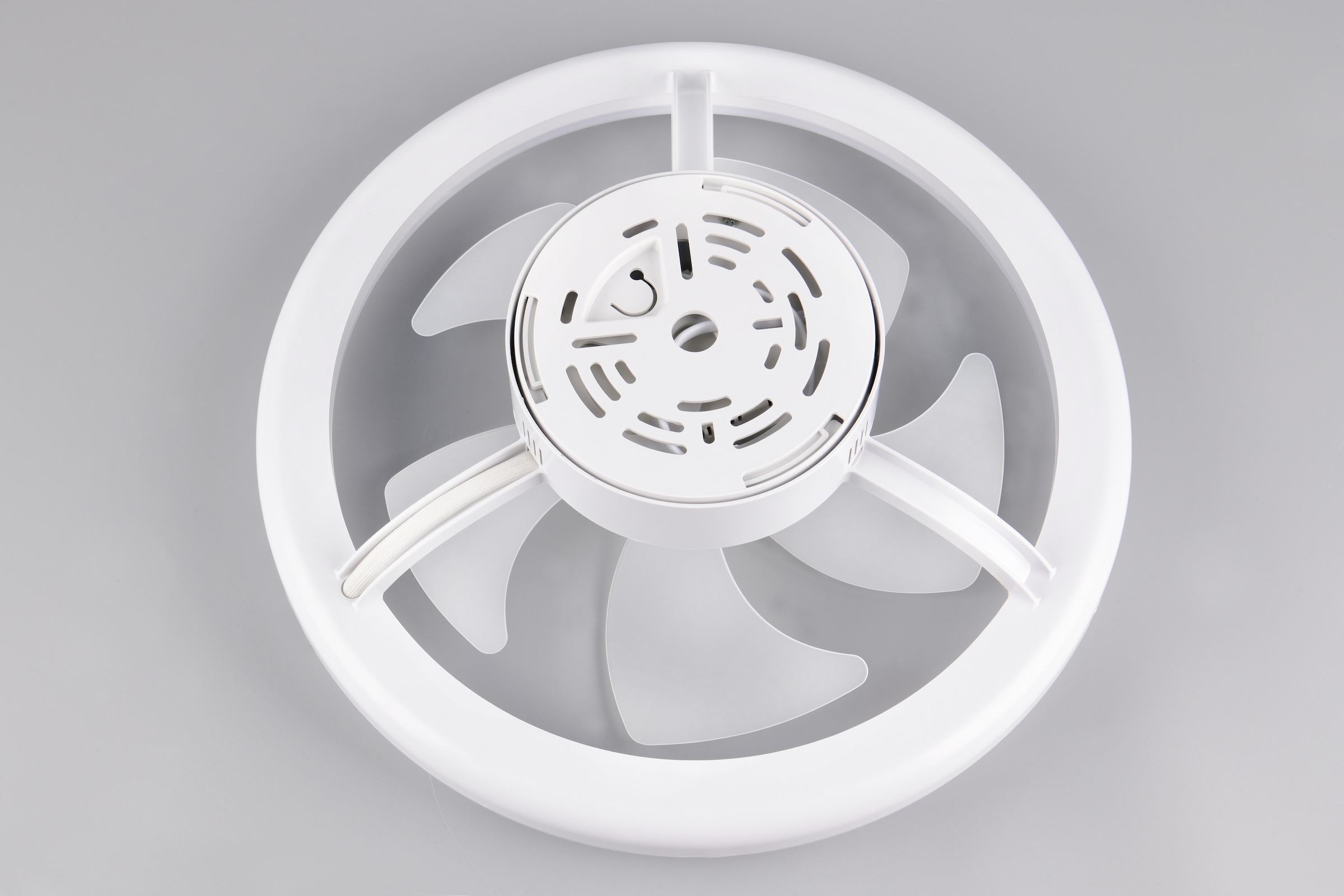 REALITY Leuchten LED Deckenleuchte »PAJALA mit Ventilator, Deckenventilator mit Licht, 22W LED CCT Ø 40cm« LED-Board 1 Stk. Farbwechsler | warmweiß - kaltweiß Fernbedienung 3 Geschwindigkeiten Timer Vor- & Rücklauf dimmbar