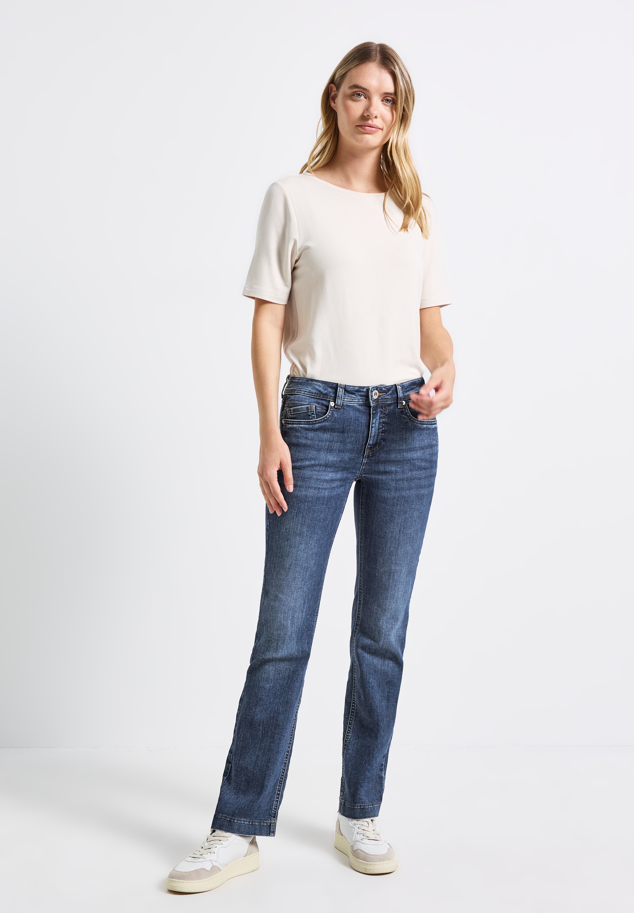STREET ONE Slim-fit-Jeans, Middle Waist