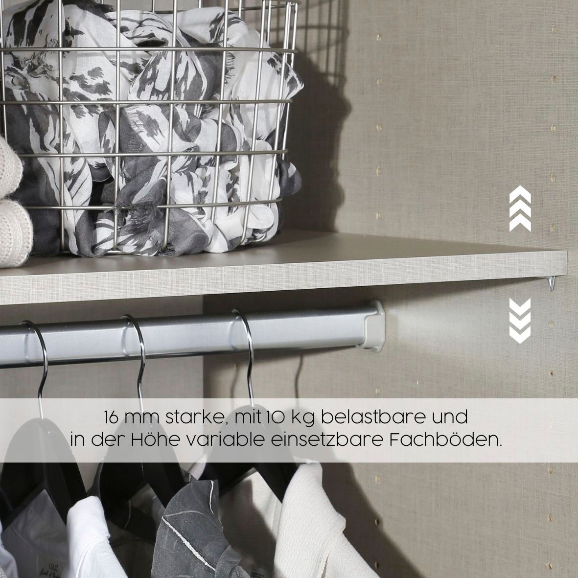 rauch Drehtürenschrank »Kleiderschrank Schrank Garderobe AGORDO mit Dekor- oder Hochglanzfront«, (in zwei Griff-Farben, Breiten 91-360 cm), mit Außenschubkästen, in 7 Breiten und 2 Höhen MADE IN GERMANY