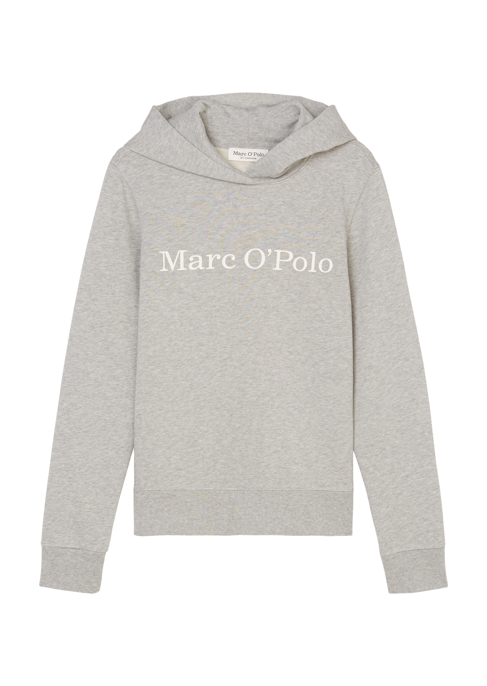 Marc O'Polo Hoodie, auf der Brust ist eine farblich passende Logo-Stickerei