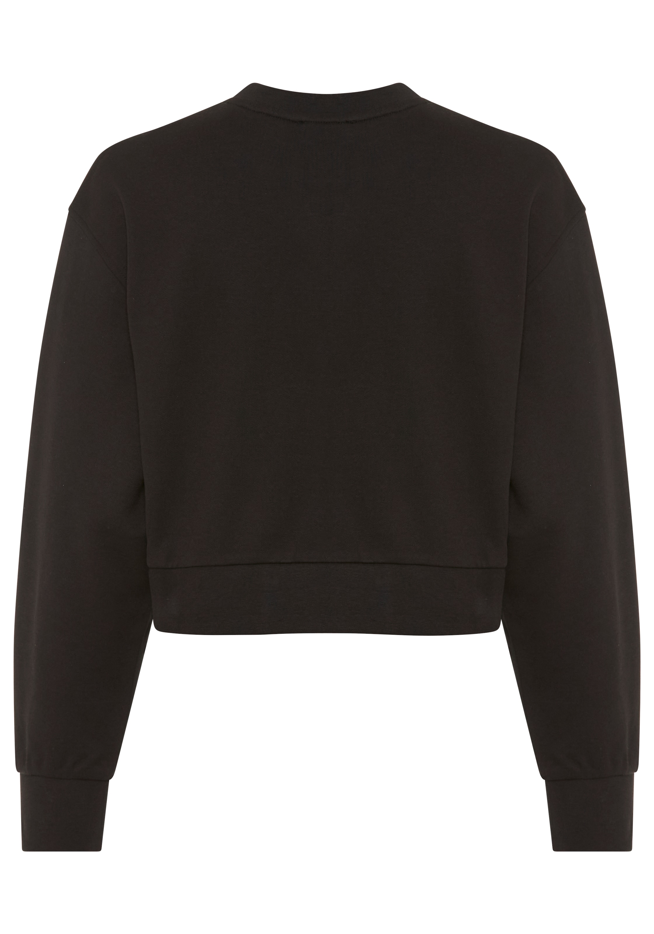 Calvin Klein Sweatshirt »FRENCH TERRY WOVEN LABEL CREW«, Regular fit mit Rundhalsausschnitt
