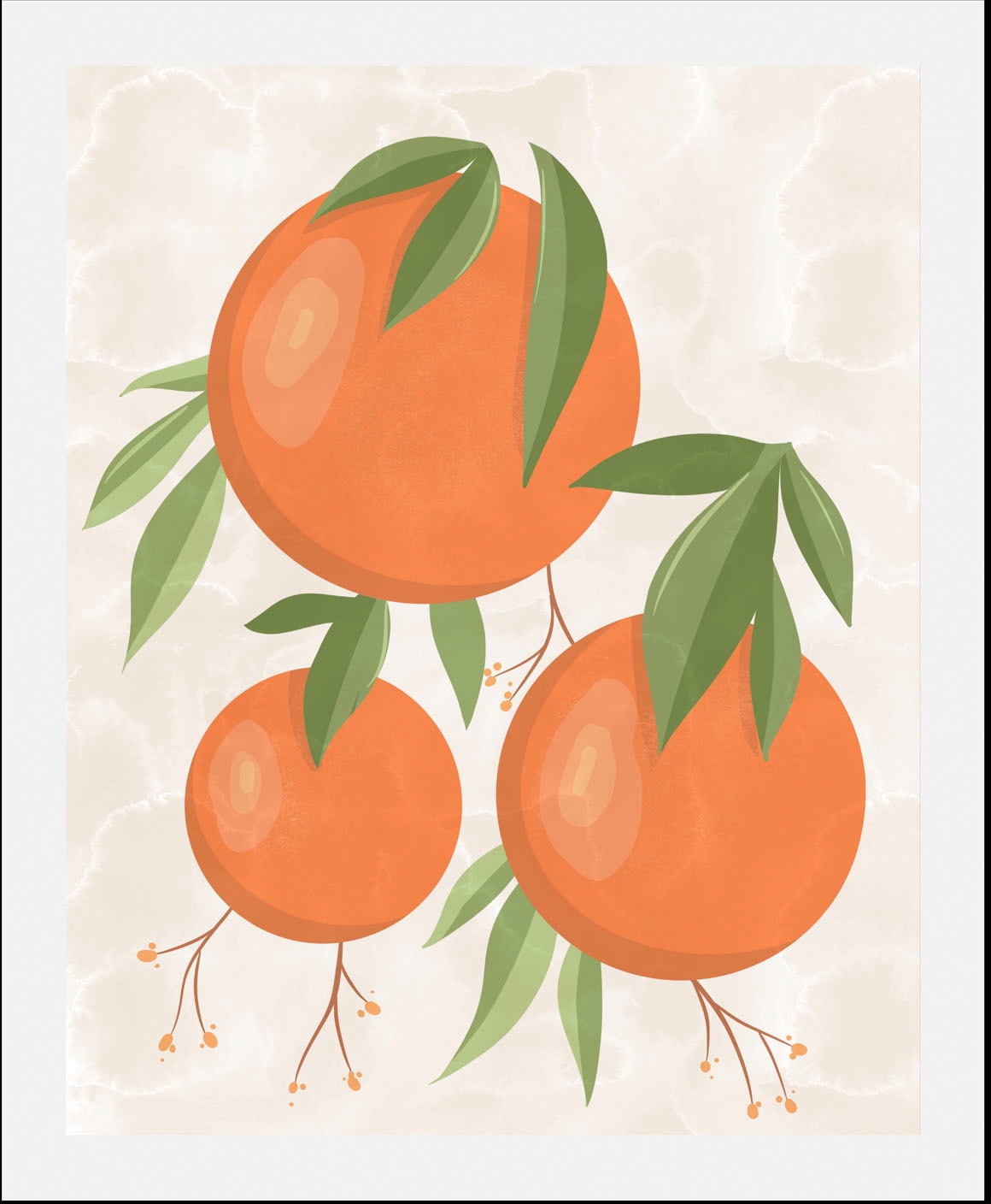 queence Bild »Finja«, Obst-Obst Bilder-Essen-Lebensmittel-Kunst, (1 St.), HD Premium Poster-Druck inkl. Holzrahmen