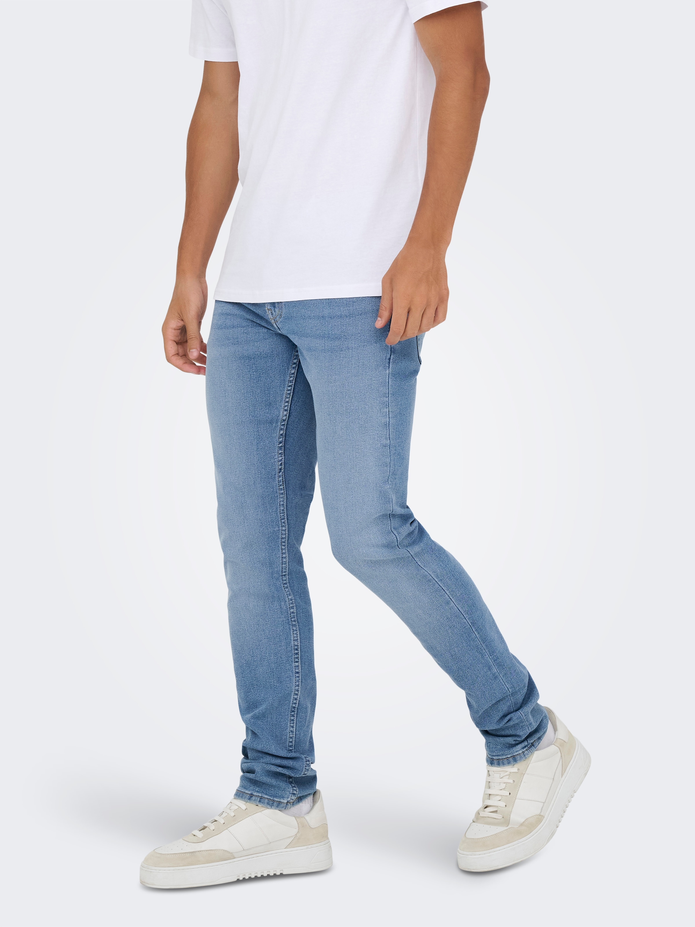 ONLY & SONS "ONSLOOM SLIM 5748 EY BOX JEANS MU" Baumwollmischung, slim fit