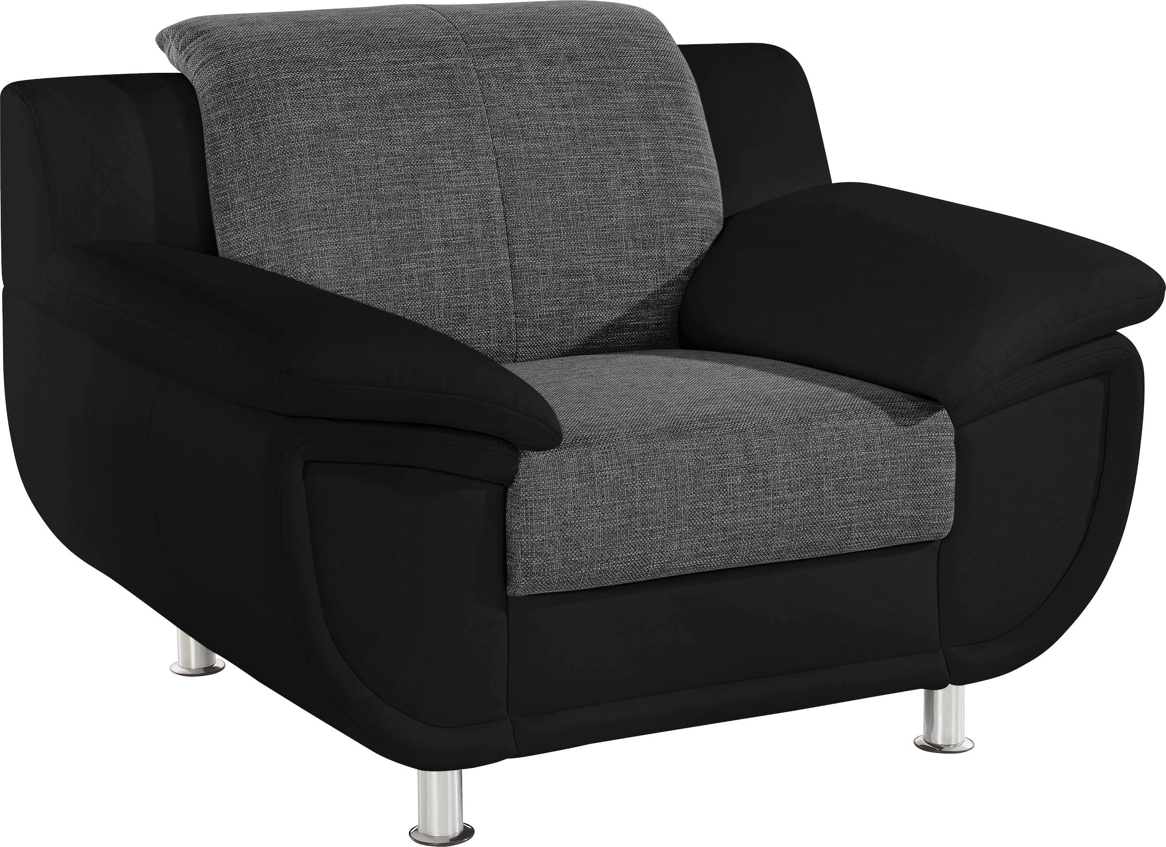 TRENDMANUFAKTUR Sessel »Rondo 3, Loungesessel«, wahlweise mit komfortablem Federkern, mit extra breiten Armlehnen