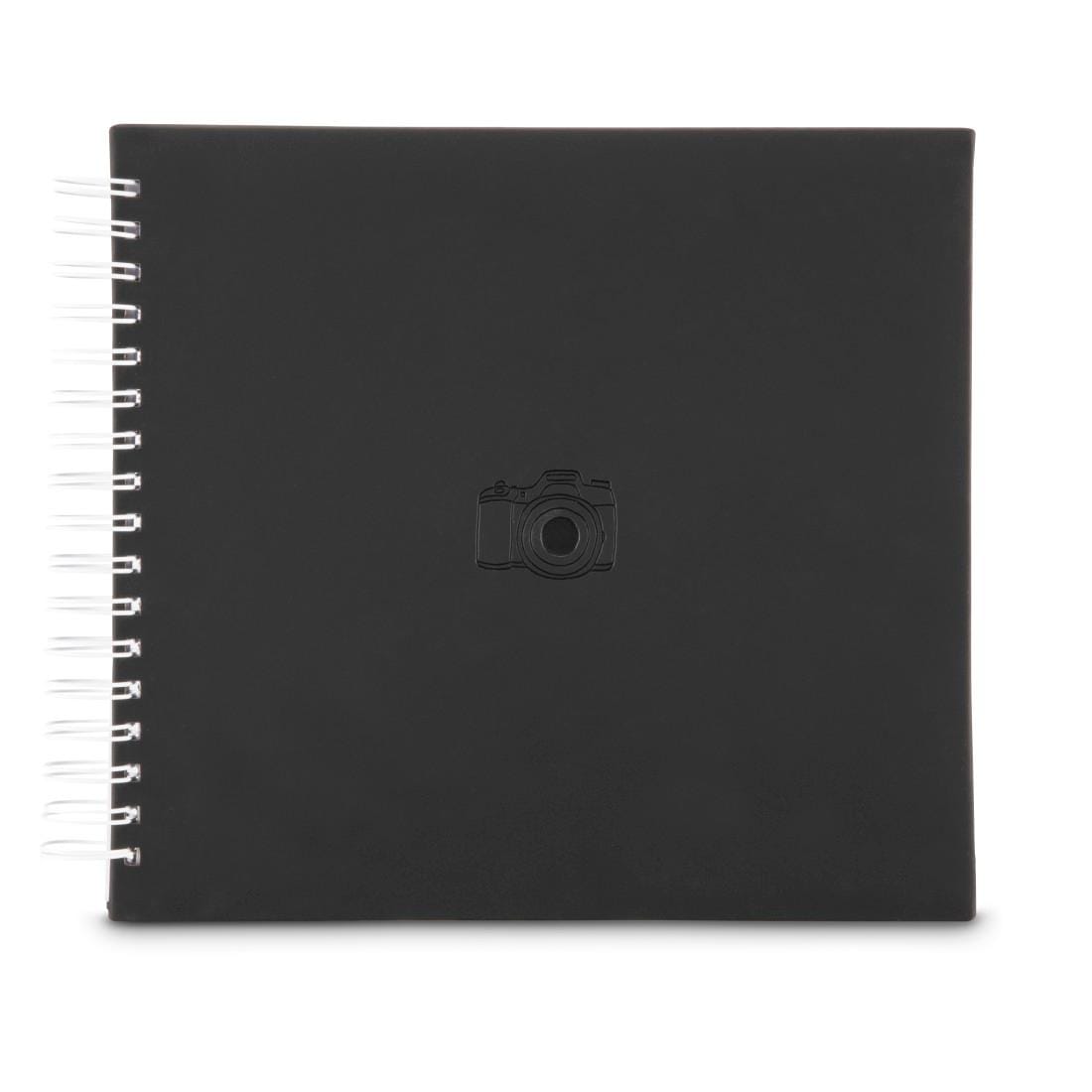 Hama Fotoalbum »Fotoalbum zum selber Einkleben, Selbstgestalten, Spiral-Album 28x24 cm«, Mit 50 weißen Seiten, Kleben, Spiralverschluss, Farbe schwarz
