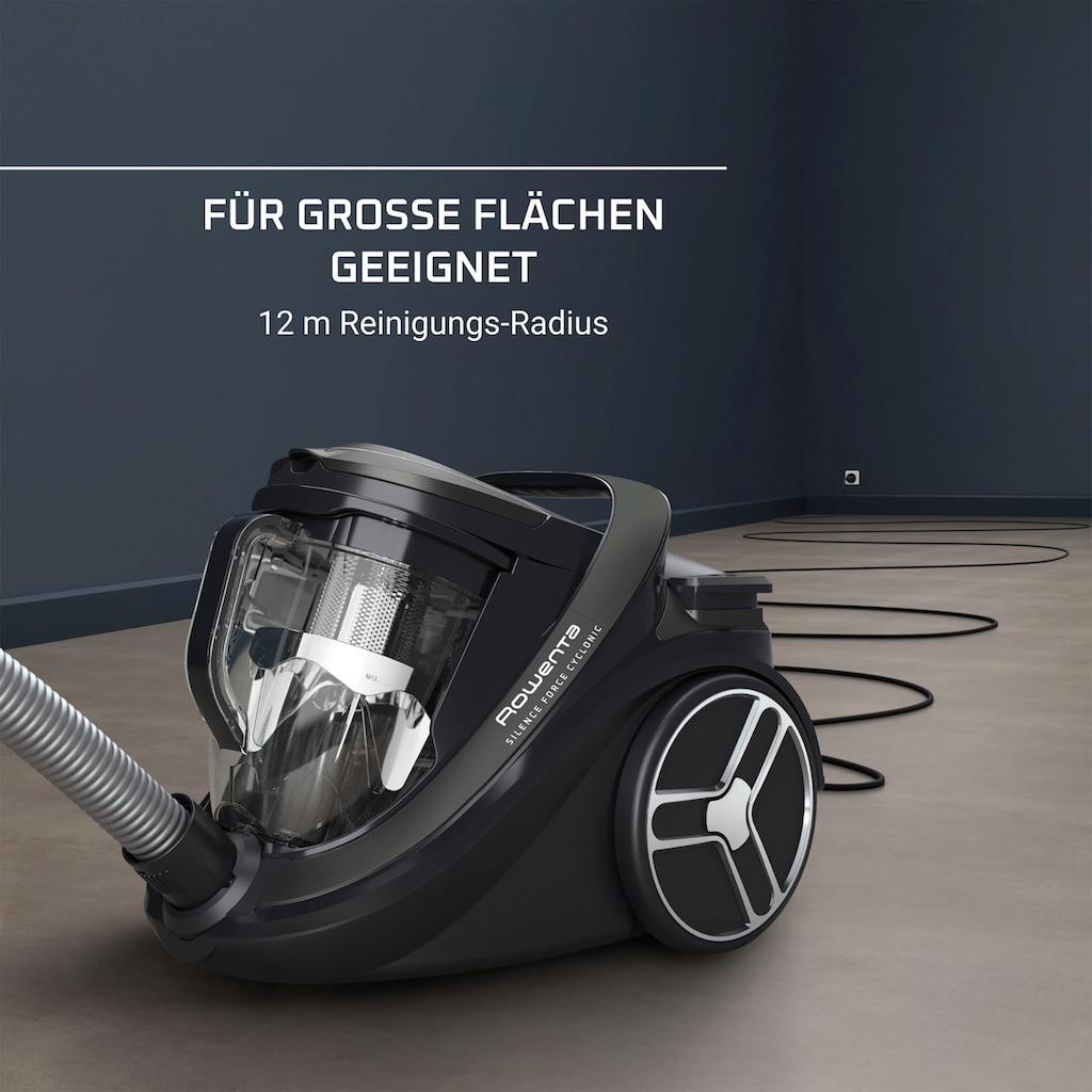 Rowenta Bodenstaubsauger »RO7935 Silence Force Cyclonic Parkett«, 500 W, beutellos