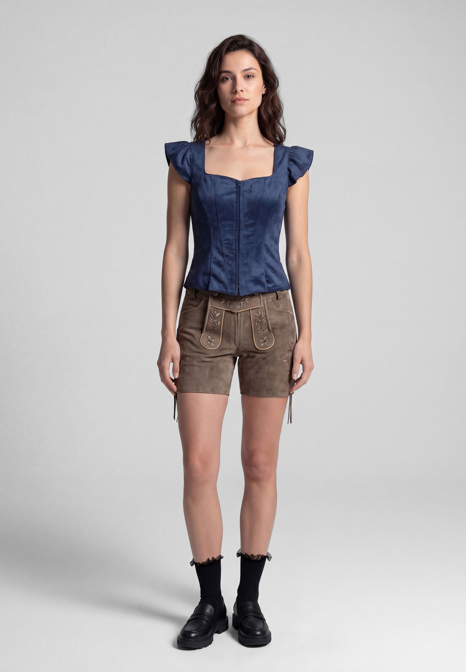 Spieth & Wensky Lederhose »Barbie«  mit Stickereien