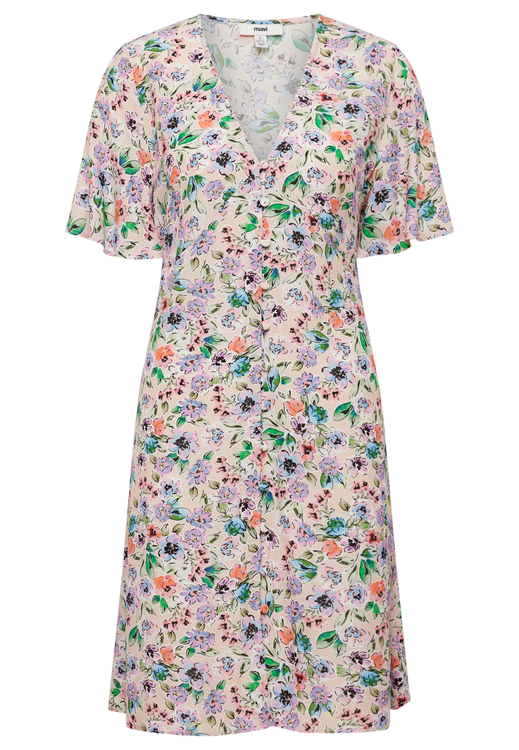 Mavi Minikleid »SHORT SLEEVE WOVEN DRESS«, Kleid kurz