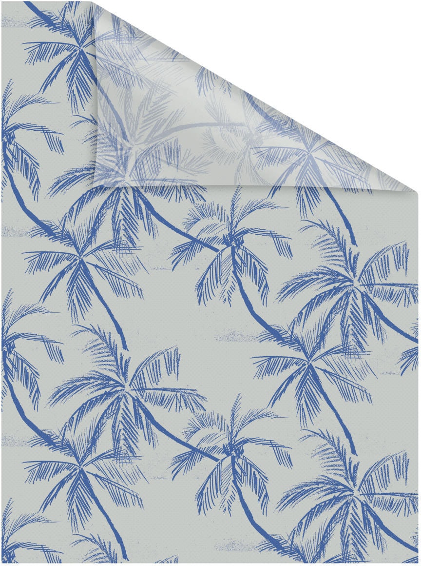 Sichtschutz, selbstklebend, Fensterfolie haftend LICHTBLICK glattstatisch Blau«, 1 | ORIGINAL »Fensterfolie - St., BAUR kaufen Palms blickdicht, Blueprint