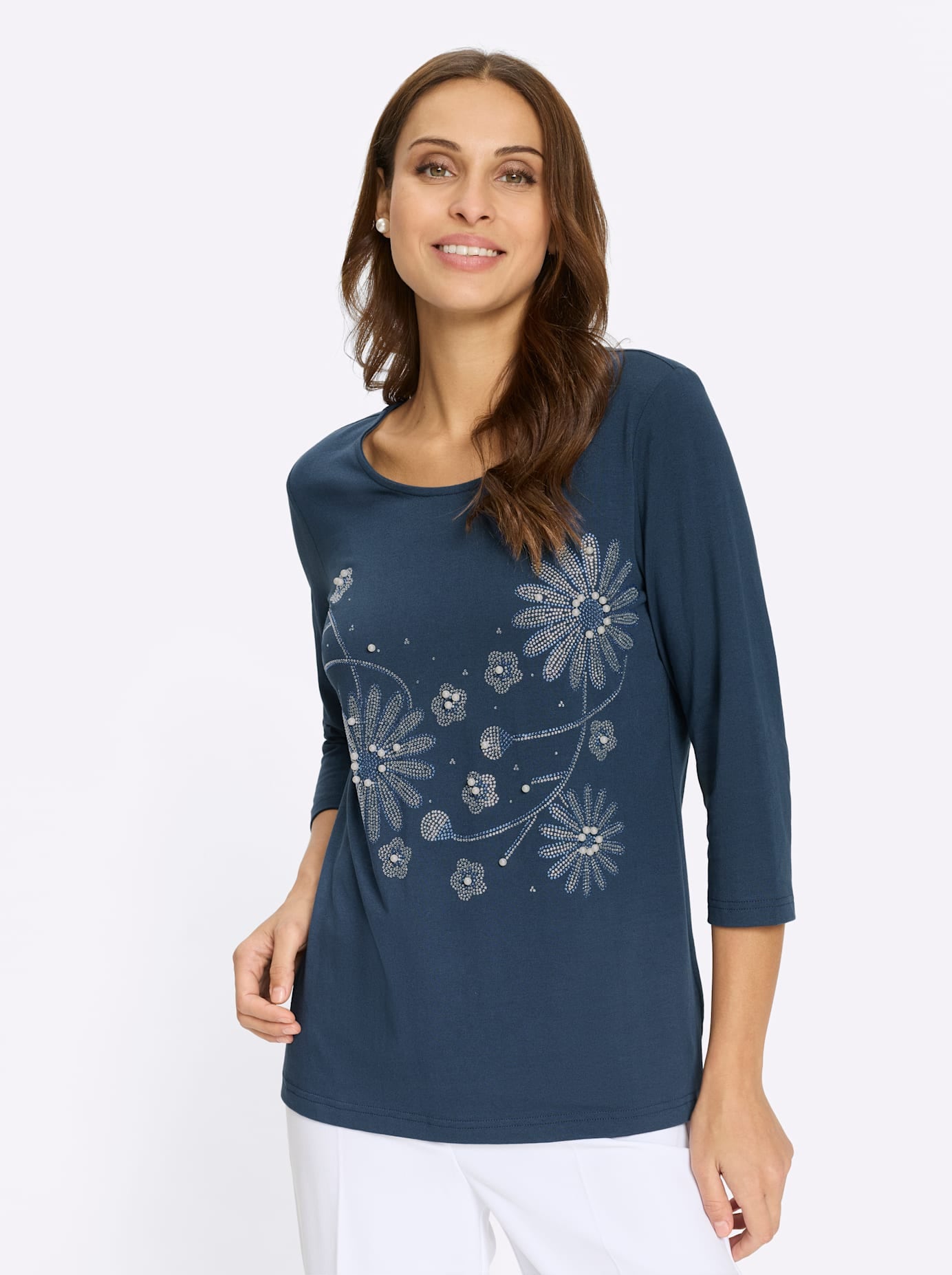 Lady 3/4-Arm-Shirt »Rundhals-Shirt« 1 tlg.