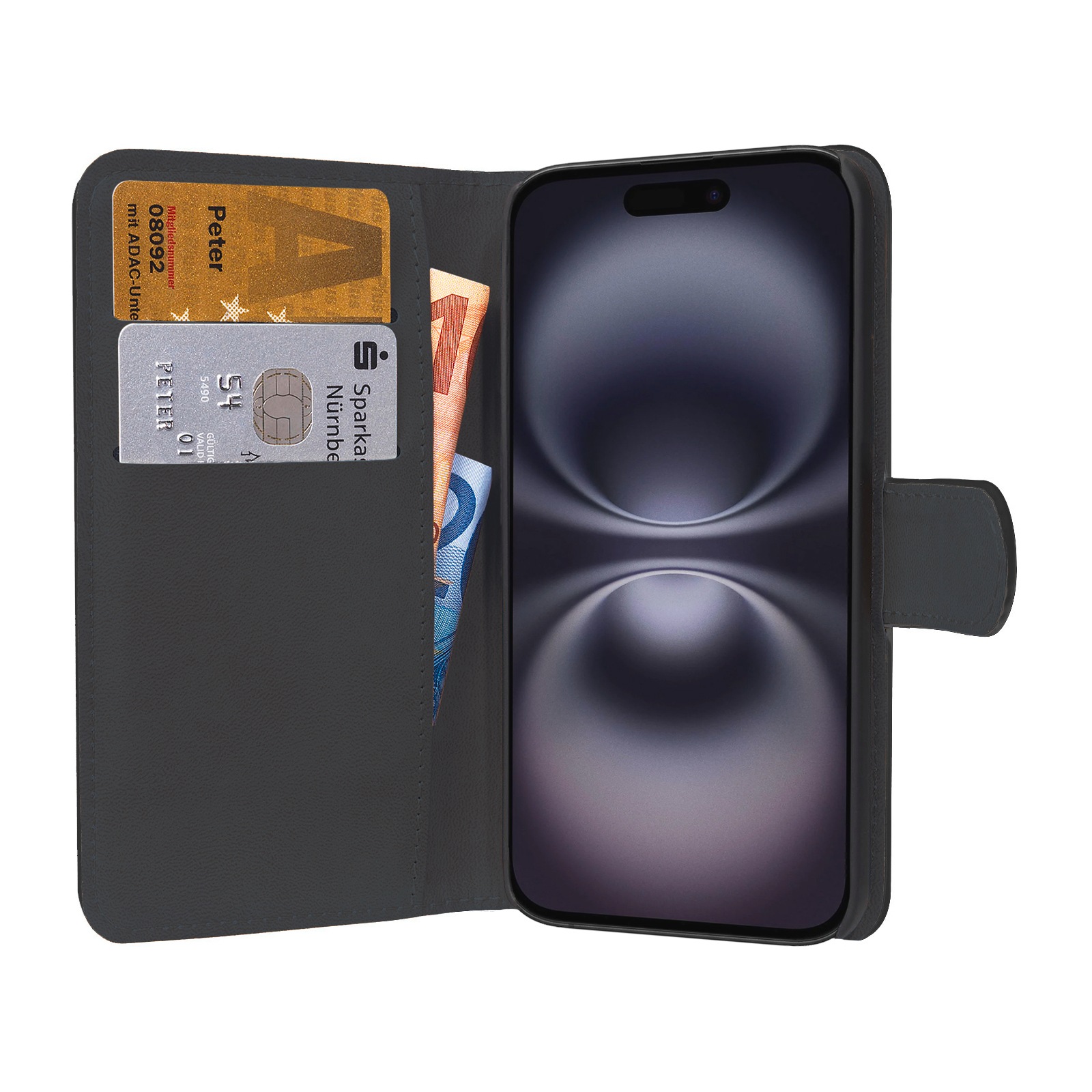PEDEA Handyhülle »Book Cover Classic für Apple iPhone 16 Plus«, Backcover, Schutzhülle, Handyschutzhülle, Case, Schutzcase, stoßfest
