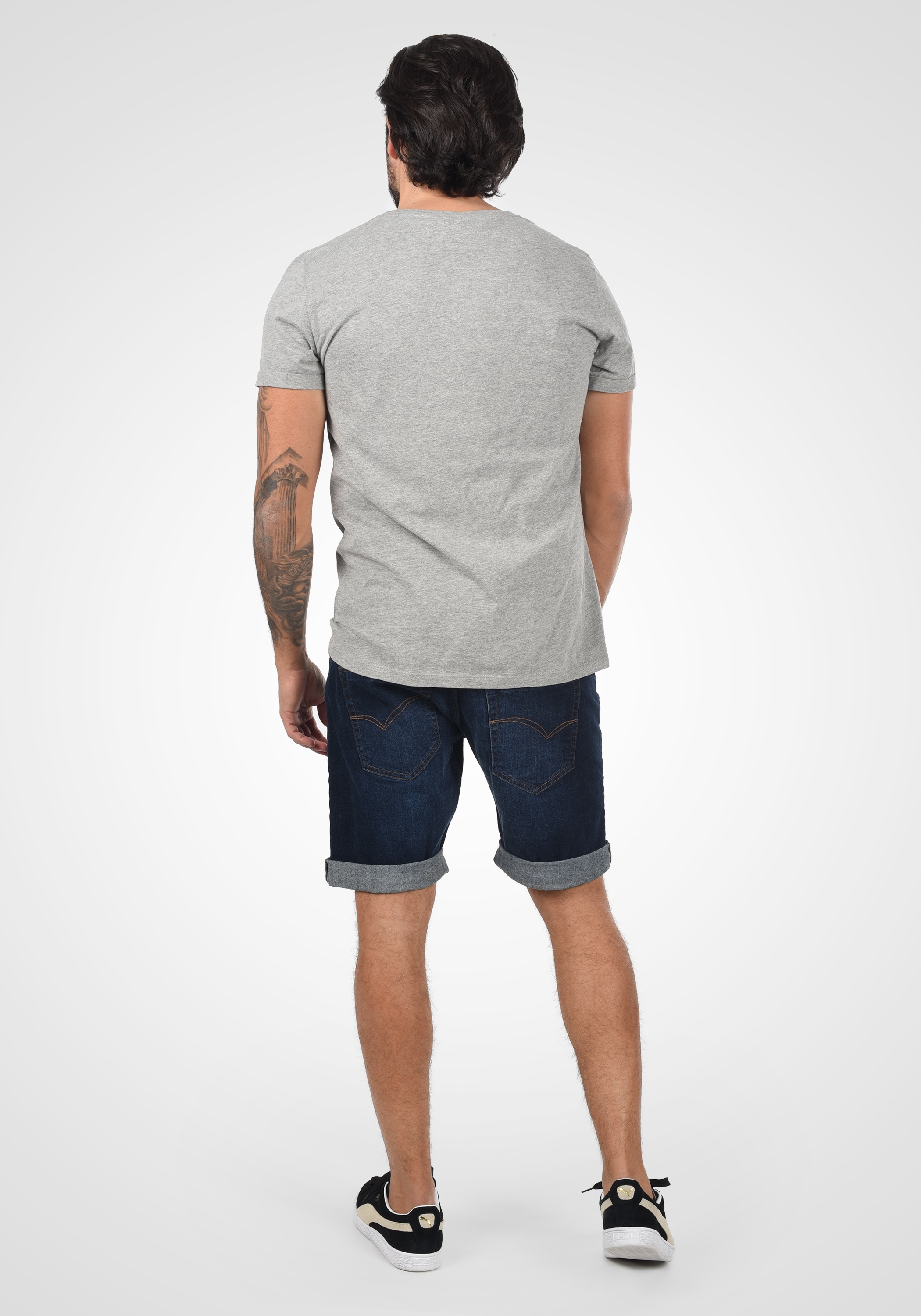 INDICODE IDHallow Denim Shorts Dark Blue Size S 3